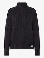 ESSENTIAL RIB KNIT JUMPER - ECLIPSE NAVY