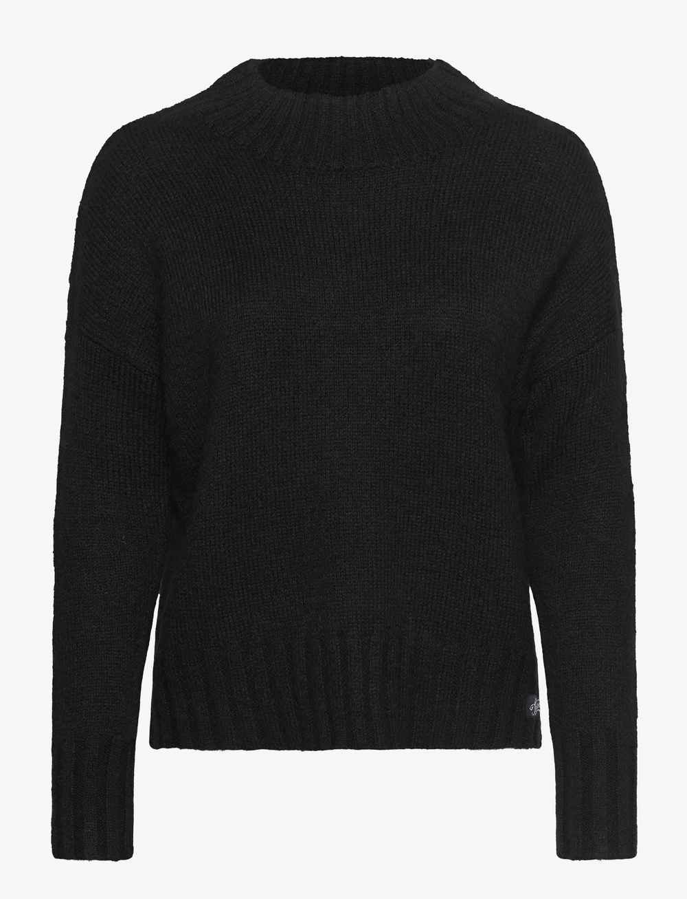 Superdry - ESSENTIAL MOCK NECK JUMPER - striktrøjer - black - 1