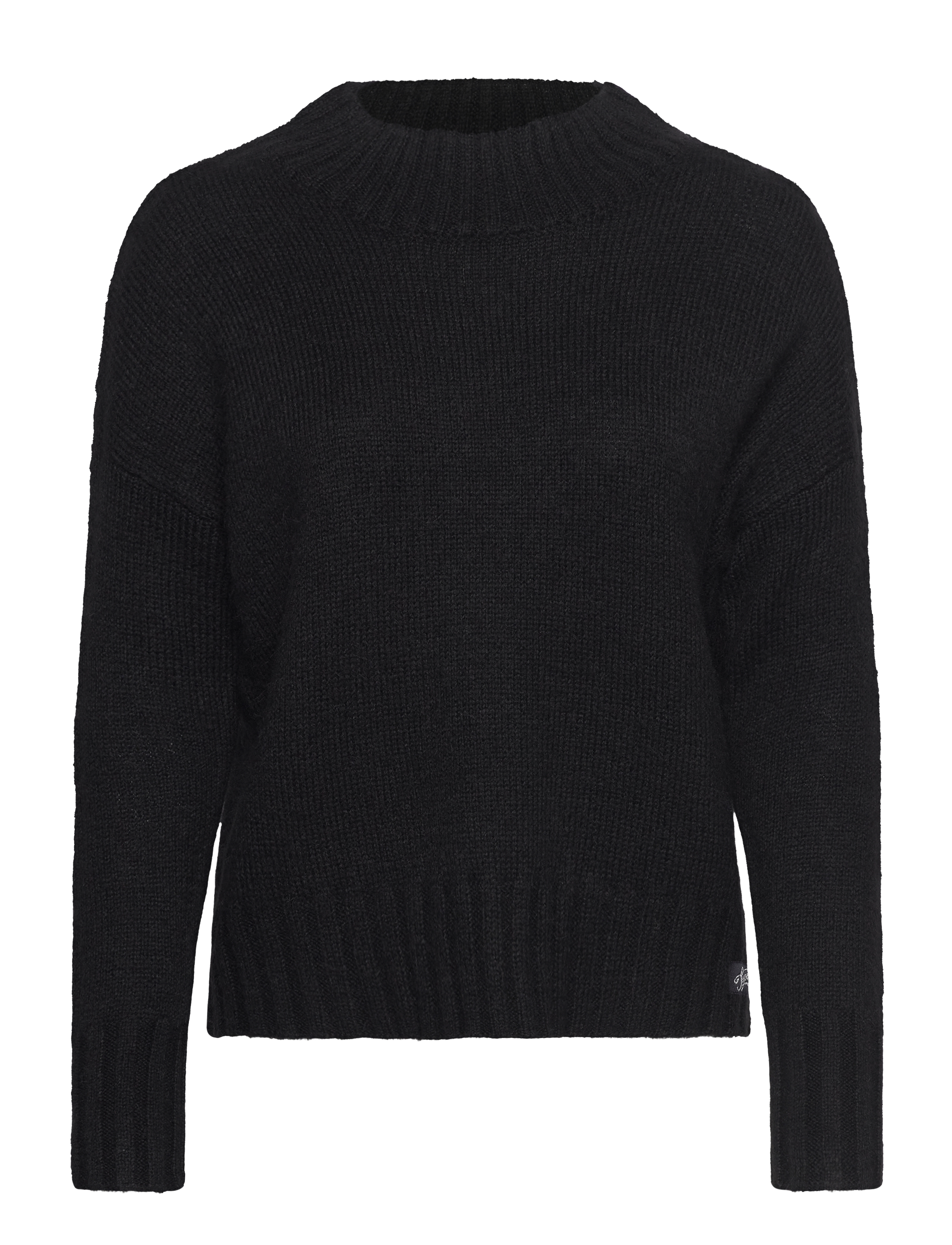 Superdry ESSENTIAL MOCK NECK JUMPER - Tøj - BLACK / black