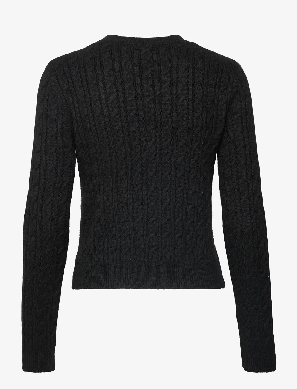 Superdry - FITTED CABLE CREW NECK JUMPER - sviitrid - black - 2
