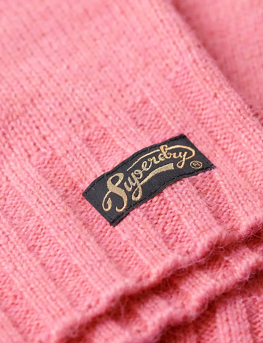 Superdry - ESSENTIAL CREW NECK JUMPER - stickade tröjor - pink - 5