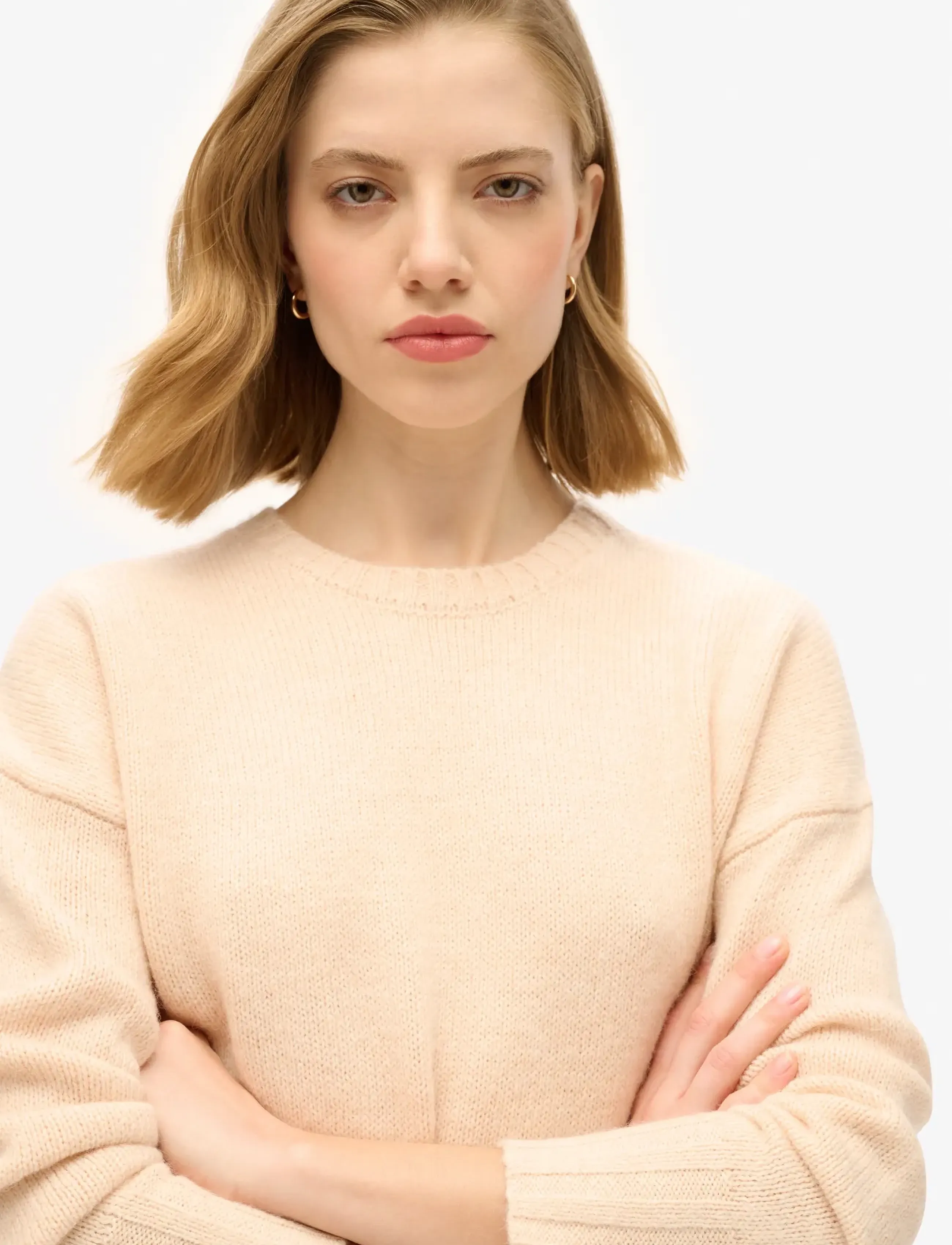 Superdry - ESSENTIAL CREW NECK JUMPER - sügisesed riided - shadow pale pink - 3