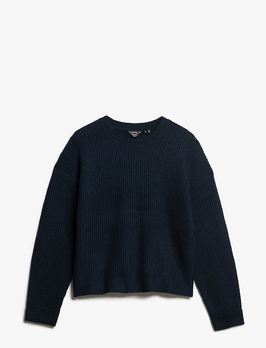 Superdry - BRUSHED CREW NECK JUMPER - dark teal twist - 1
