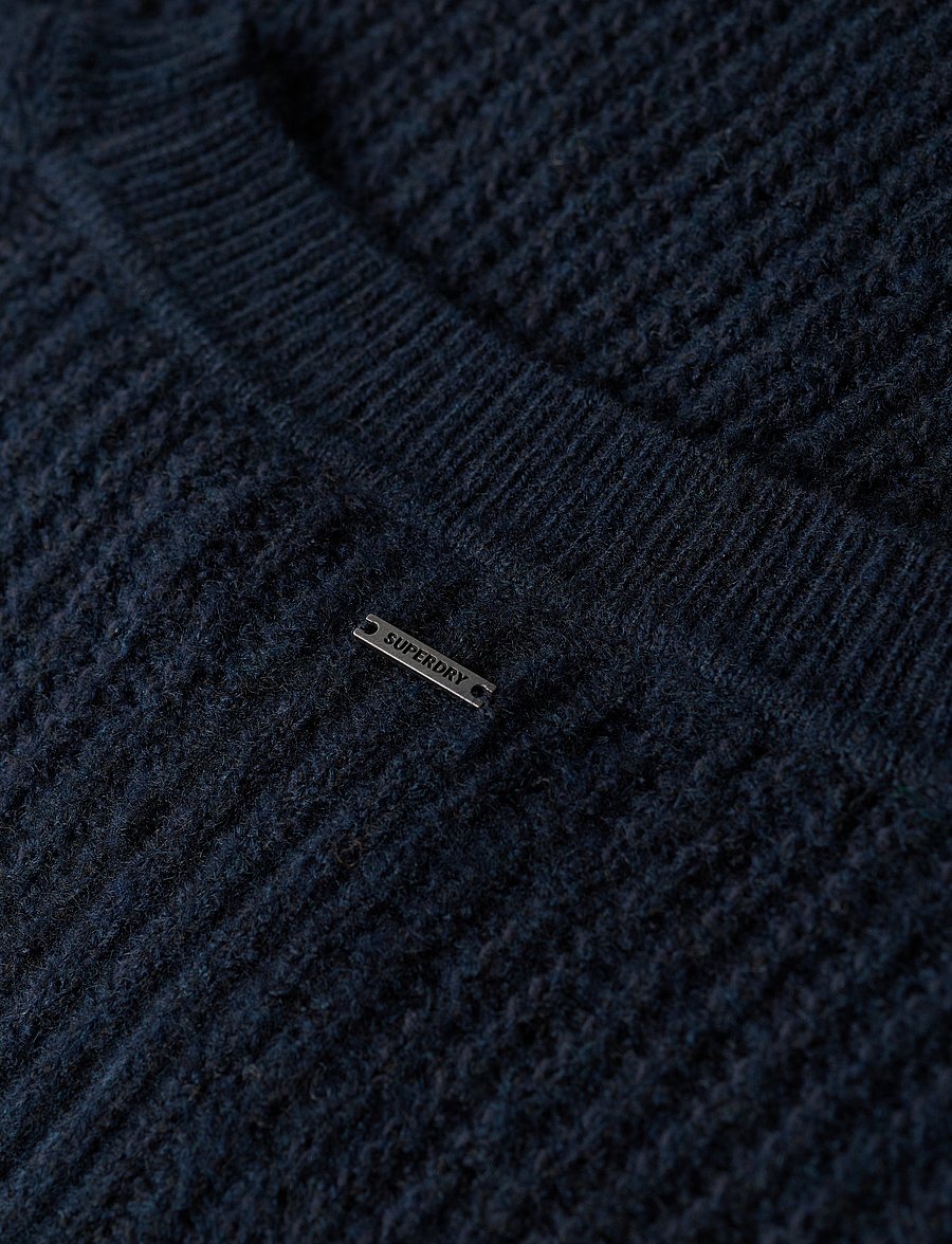 Superdry - BRUSHED CREW NECK JUMPER - dark teal twist - 4