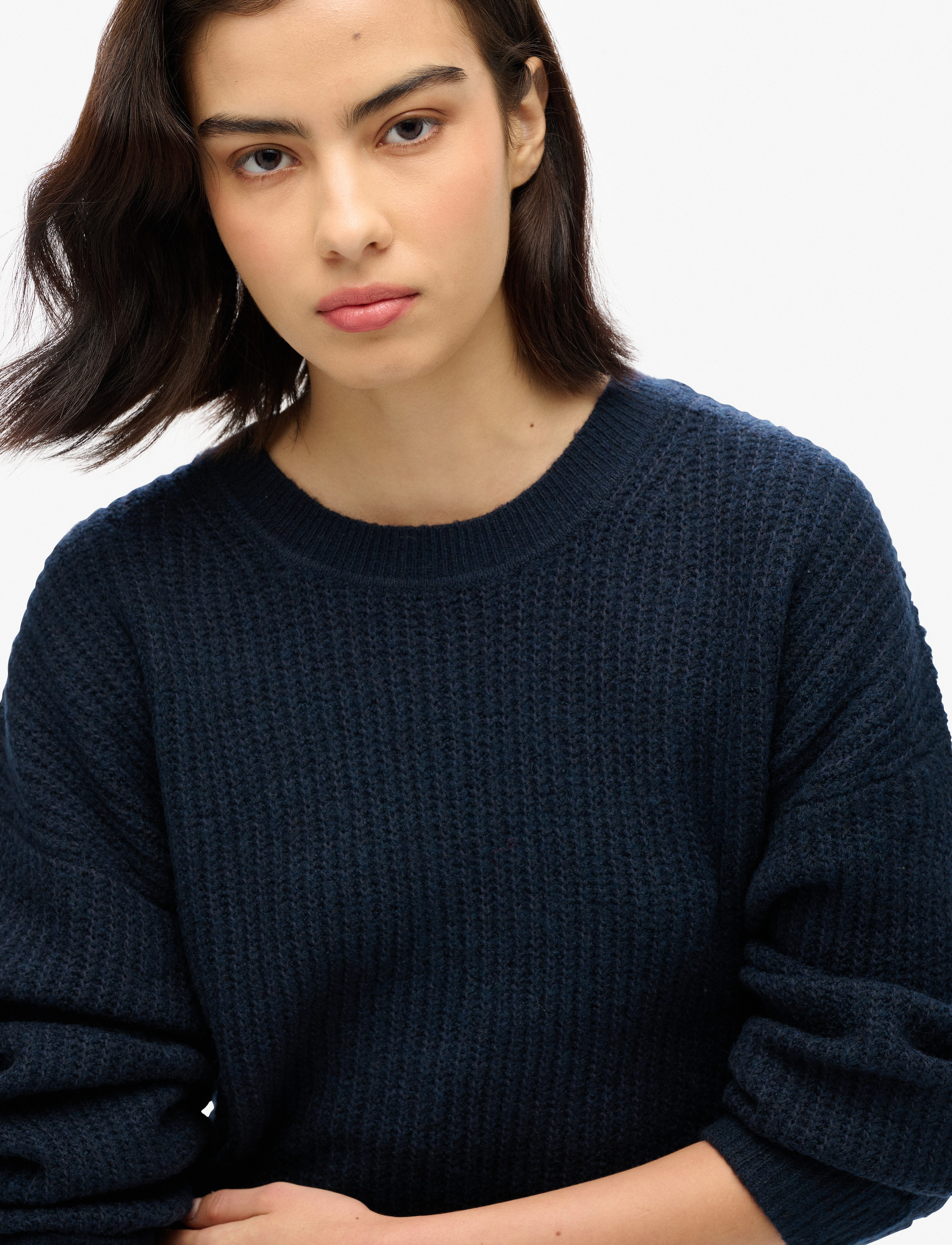 Superdry - BRUSHED CREW NECK JUMPER - dark teal twist - 5