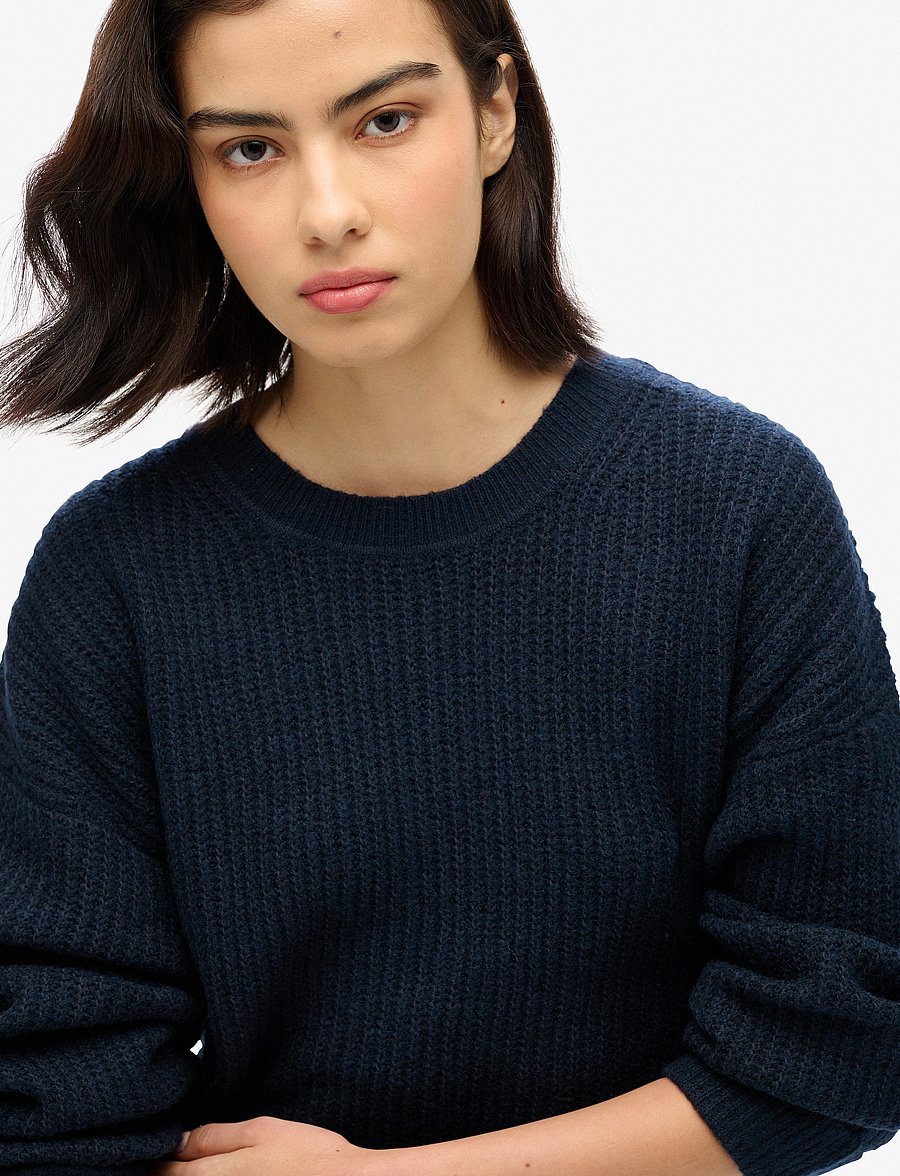 Superdry - BRUSHED CREW NECK JUMPER - dark teal twist - 5
