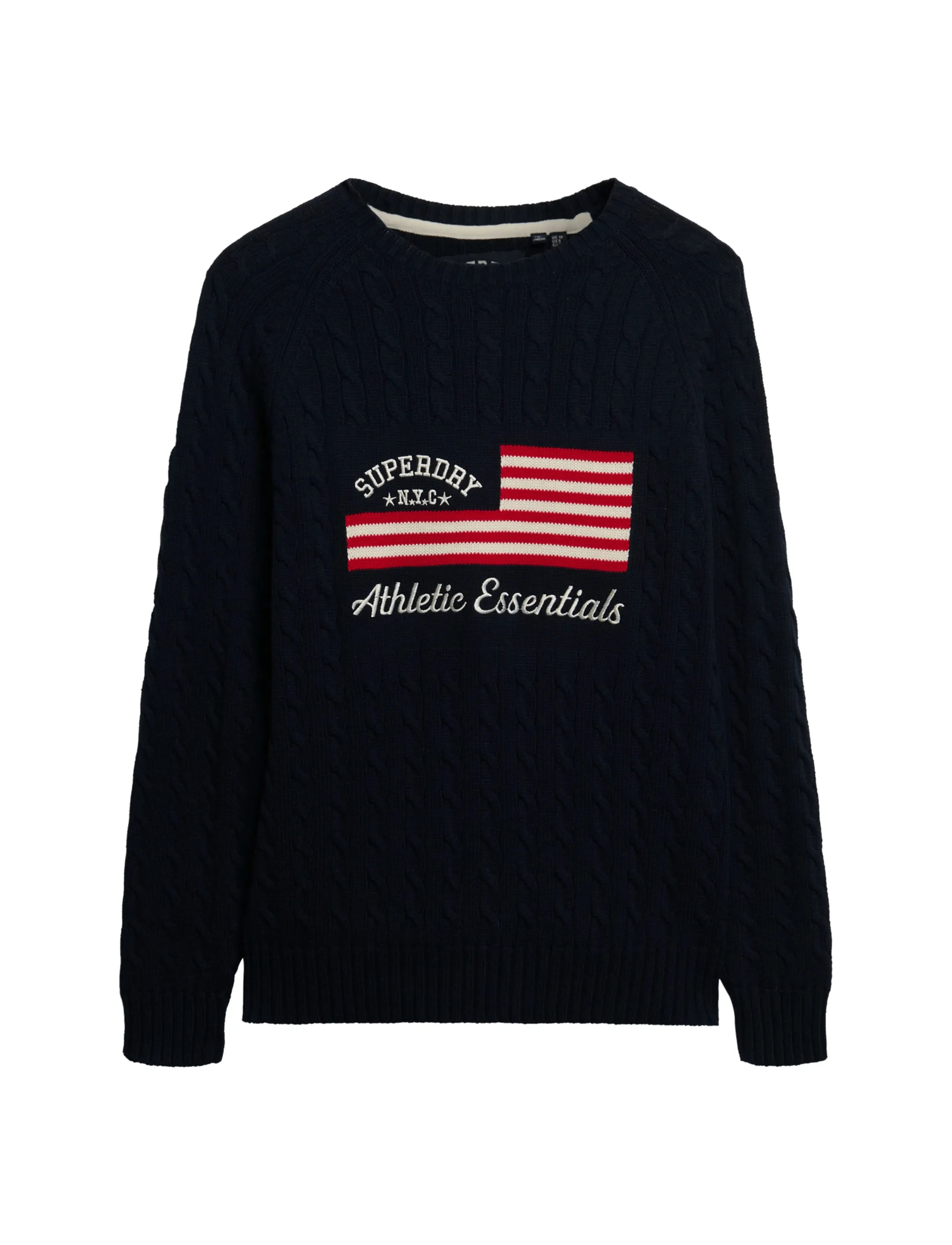 Superdry Slouchy Cable Flag Knit stickade tröjor dam – bild 2