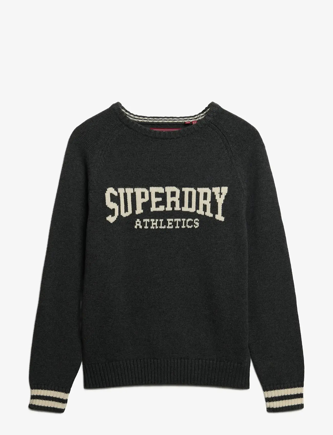 Superdry - SLOUCHY INTARSIA GRAPHIC KNIT - jumpers - highland grey marl - 1