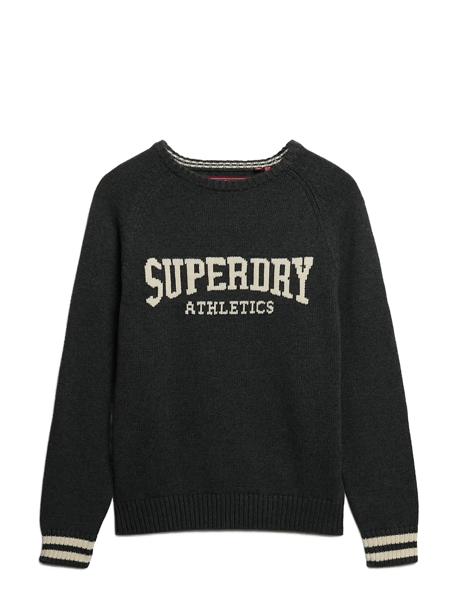 Superdry - SLOUCHY INTARSIA GRAPHIC KNIT - peysur - highland grey marl - 1