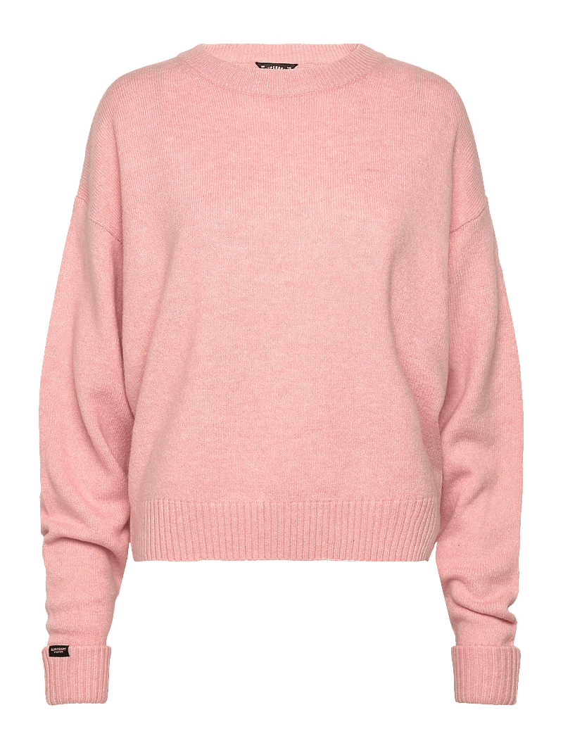 Superdry - SLOUCHY CREW NECK JUMPER - dull pink twist - 1