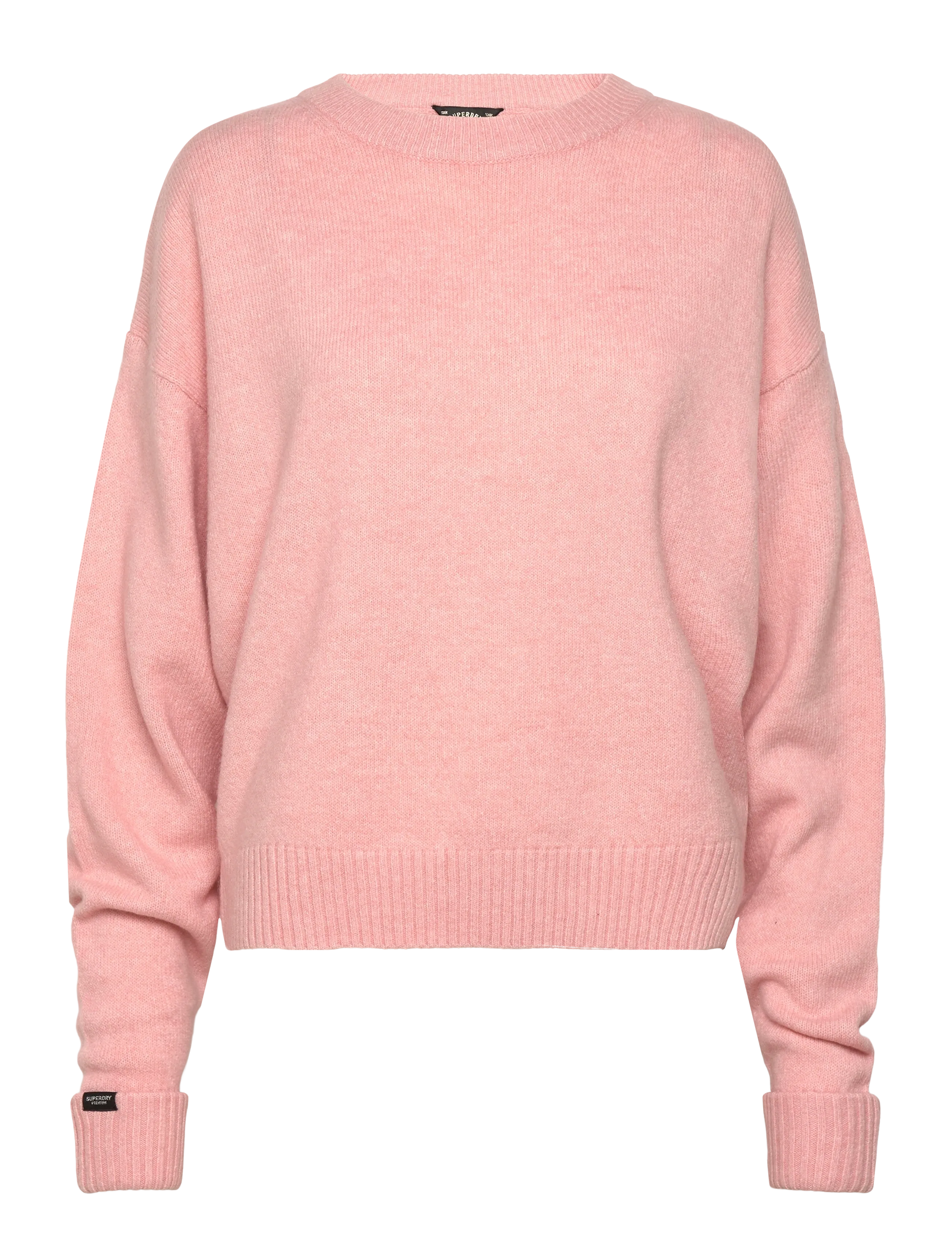 Superdry - SLOUCHY CREW NECK JUMPER - dull pink twist - 1