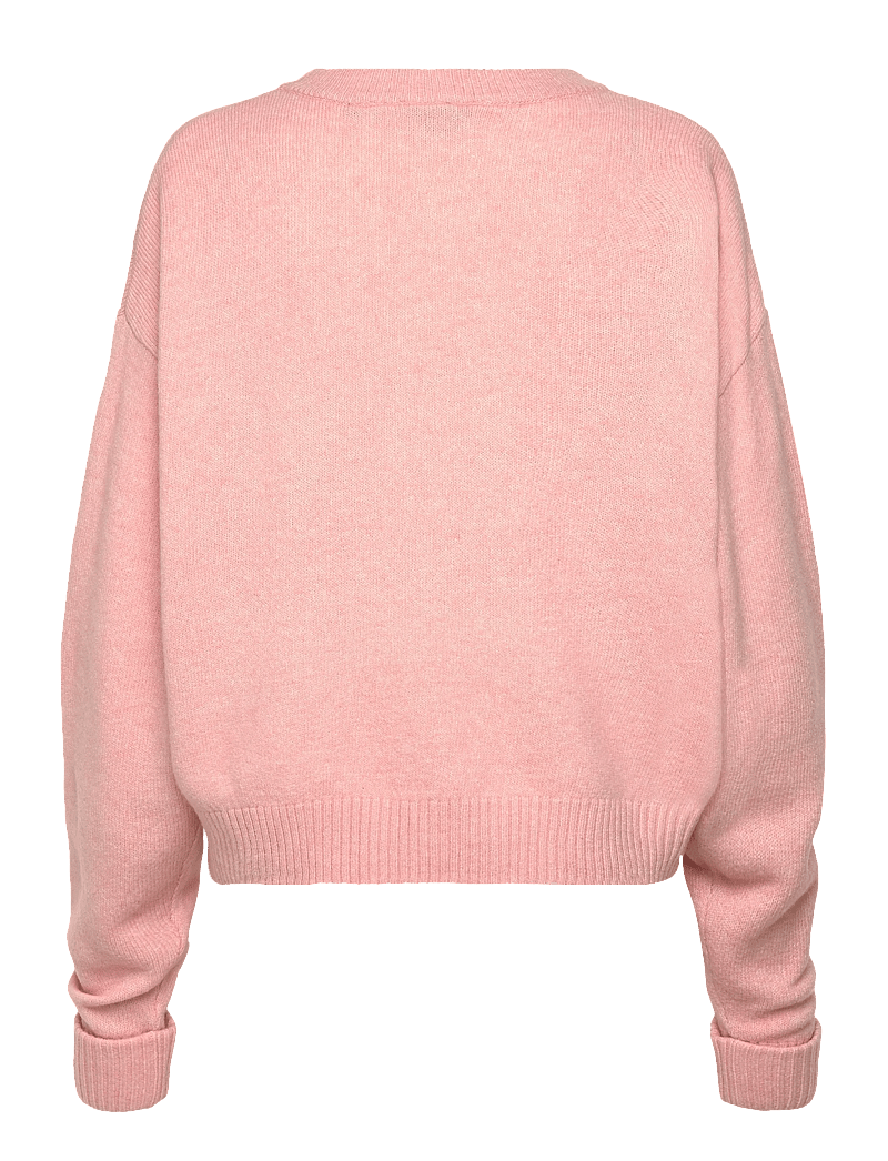 Superdry - SLOUCHY CREW NECK JUMPER - dull pink twist - 2