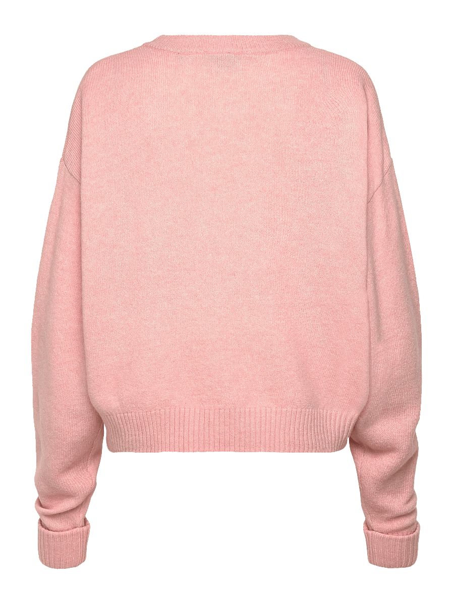 Superdry - SLOUCHY CREW NECK JUMPER - stickade tröjor - dull pink twist - 2