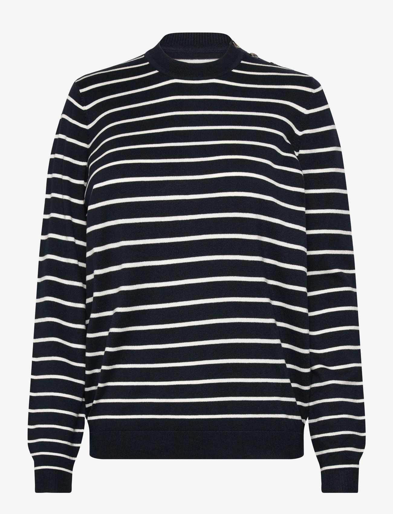 Superdry - LW ESSENTIAL JUMPER - trøjer - optic eclipse navy stripe - 1