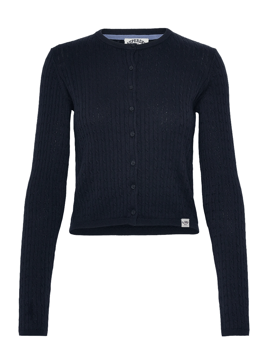 Superdry - LW ESSENTIAL CARDIGAN - koftor - dark navy - 1