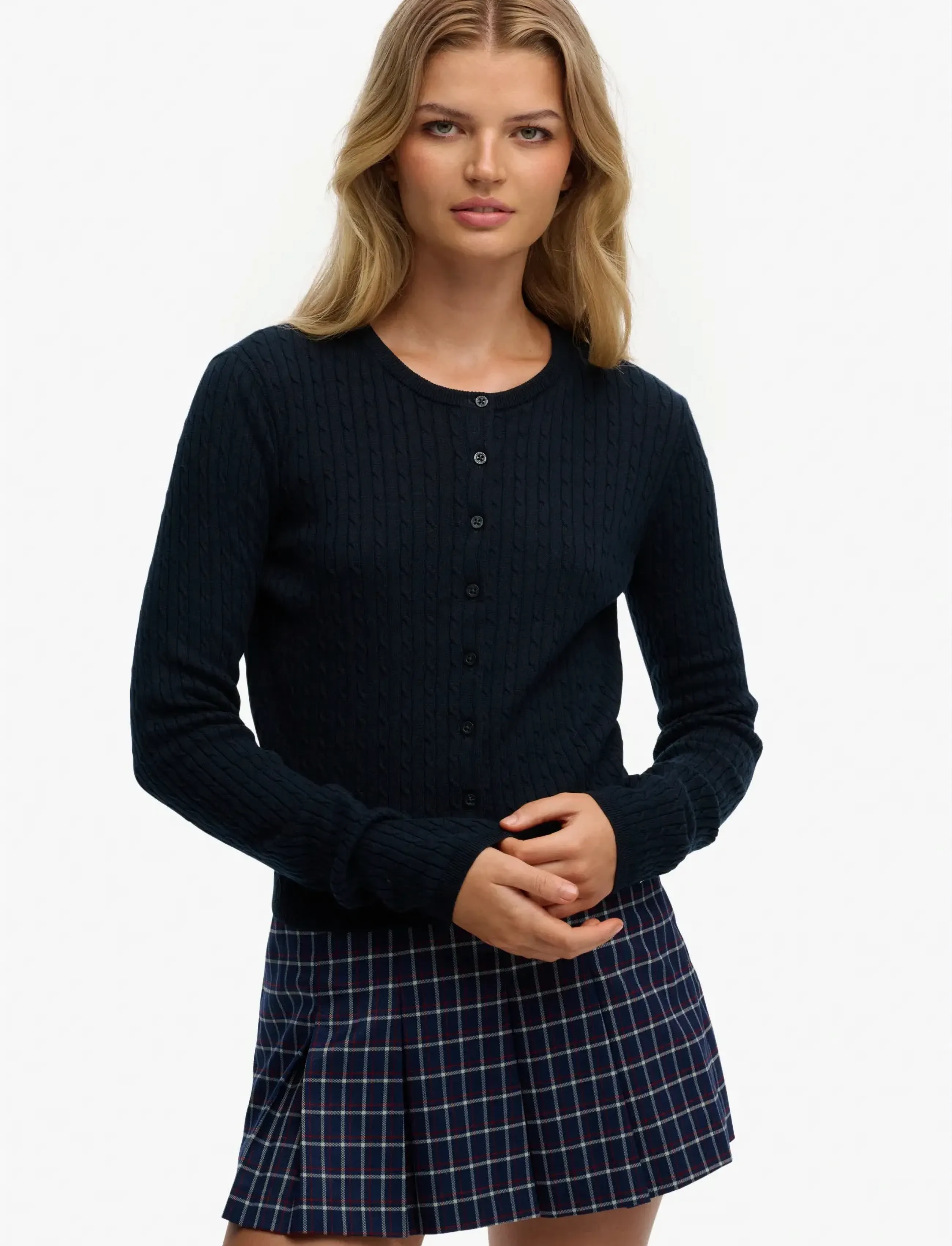 Superdry LW ESSENTIAL CARDIGAN - Superdry - DARK NAVY / navy