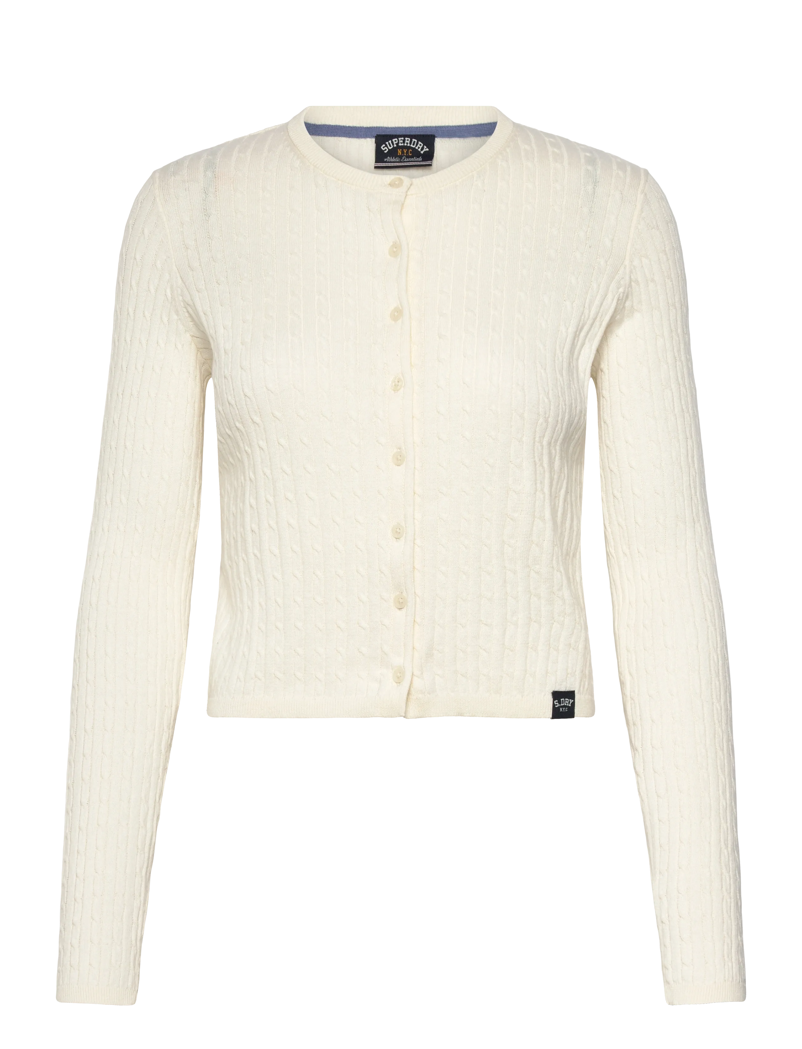 SUPERDRY Lw Essential Cardigan Cream - 14 - Damen