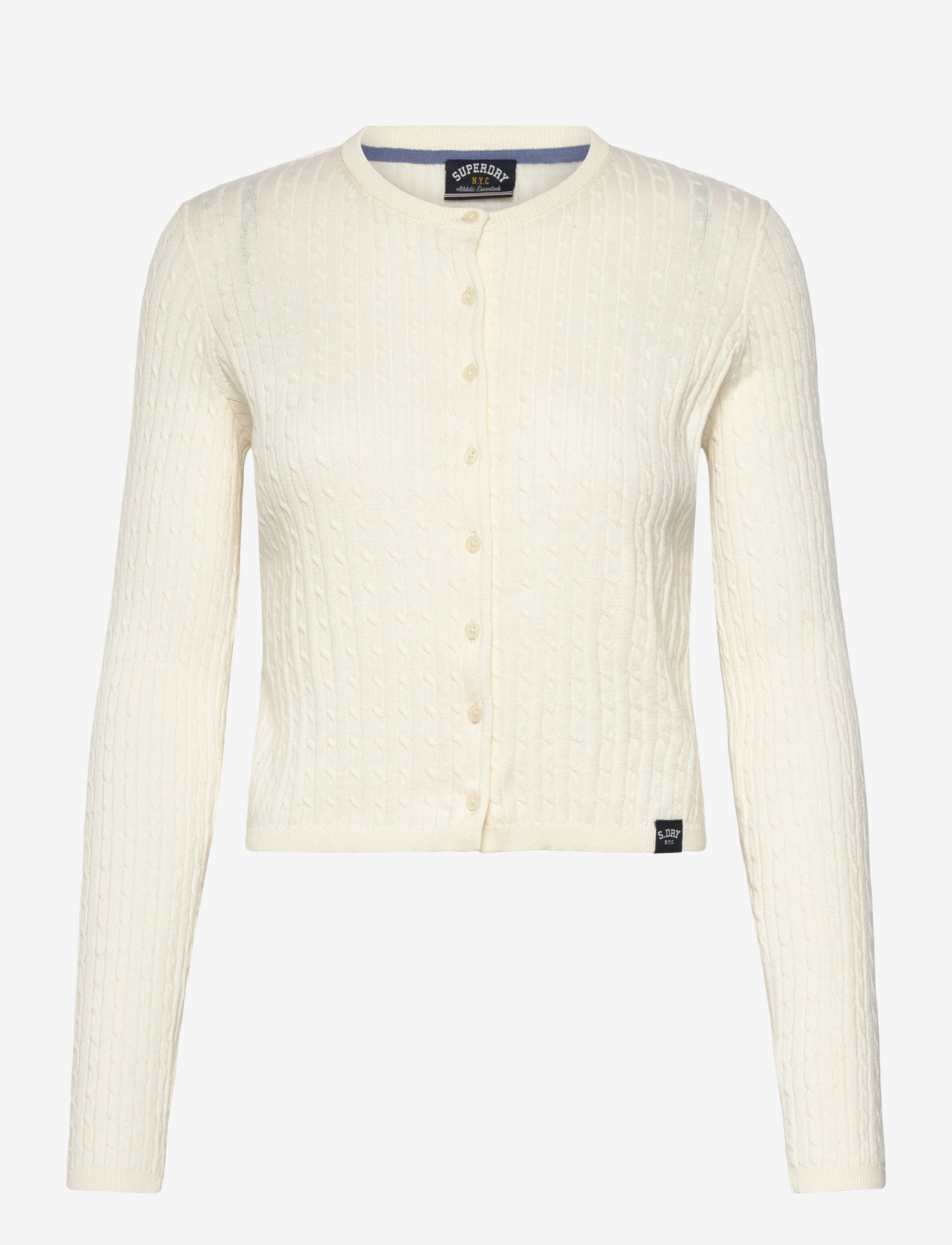 Superdry - LW ESSENTIAL CARDIGAN - koftor - off white - 1