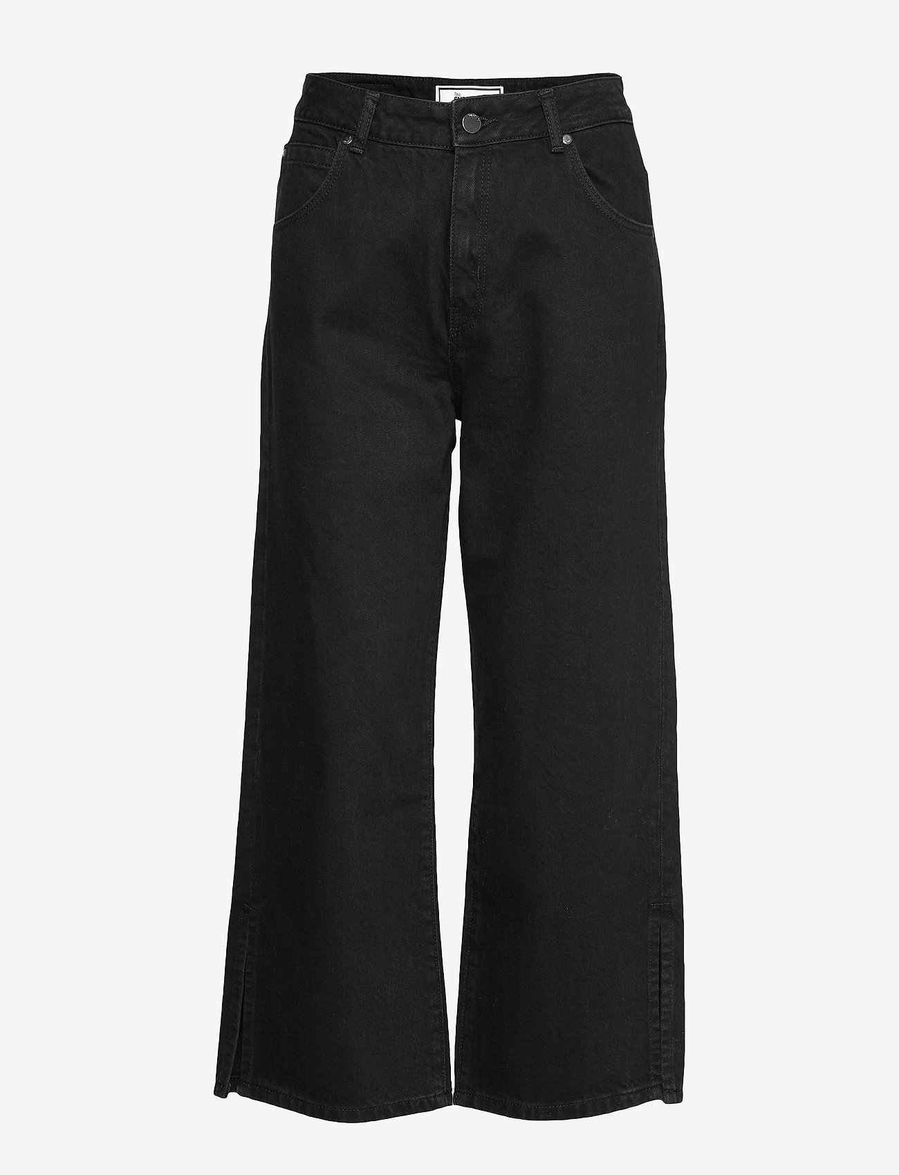 Superdry - EDIT WIDE LEG JEAN - denim black rinse - 0