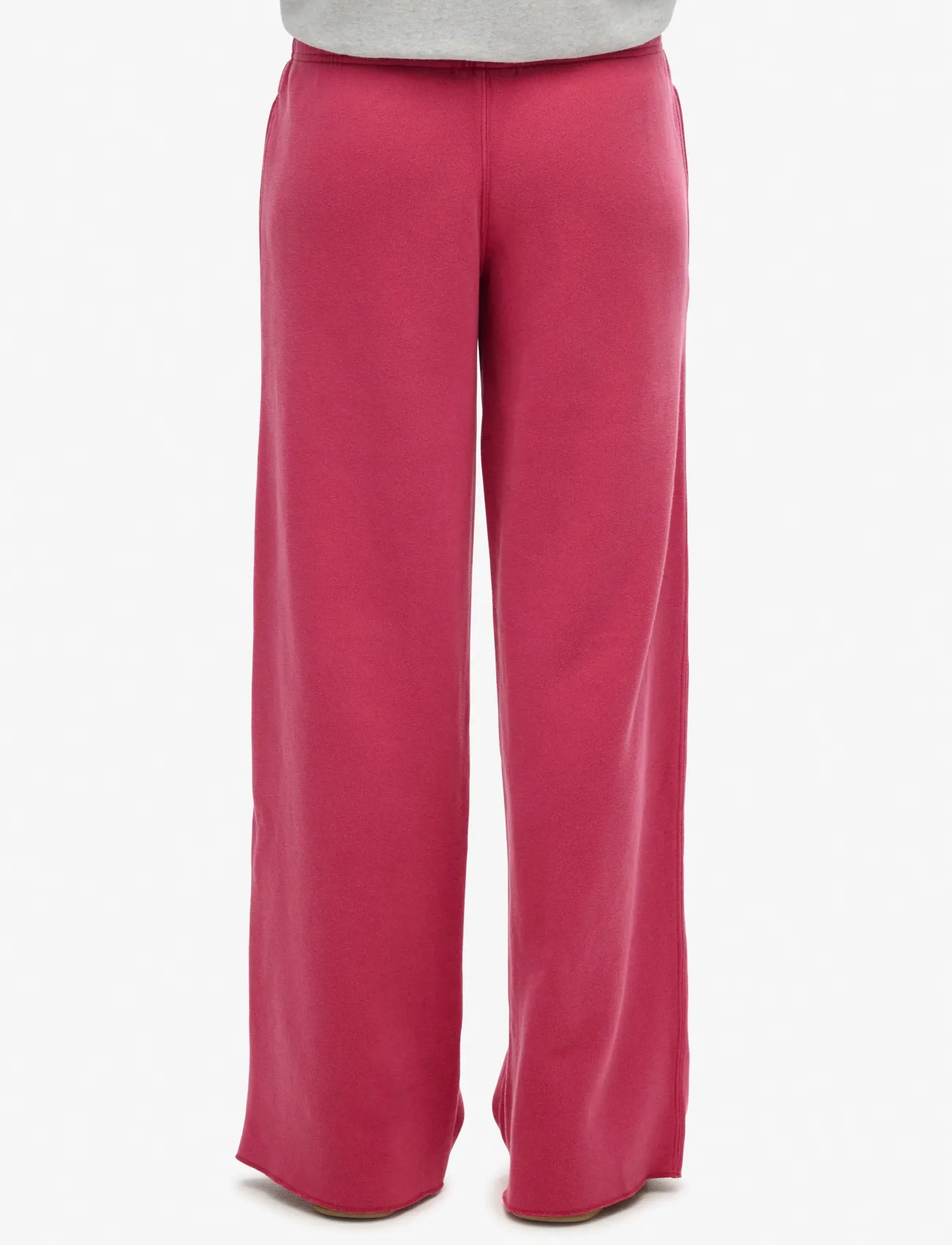 Superdry - VINTAGE WASH STRAIGHT JOGGER - party wear at outlet prices - beetroot pink - 4