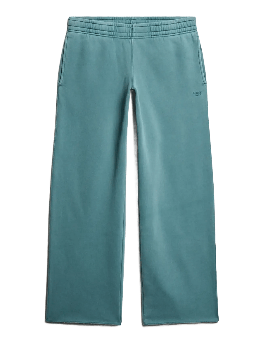 Superdry - VINTAGE WASH STRAIGHT JOGGER - bukser med brede ben - hydro dark turquoise - 1