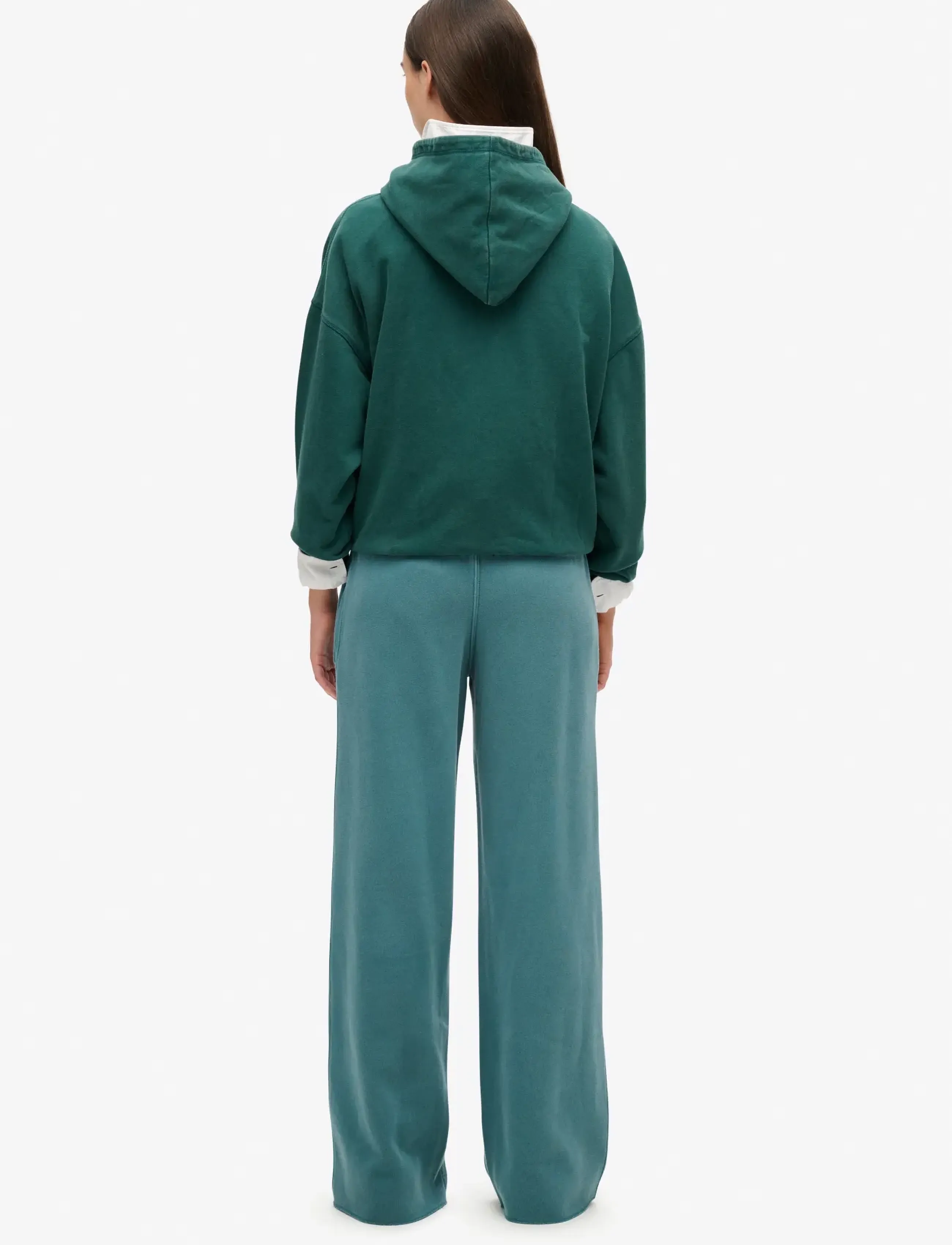 Superdry - VINTAGE WASH STRAIGHT JOGGER - bukser med brede ben - hydro dark turquoise - 3