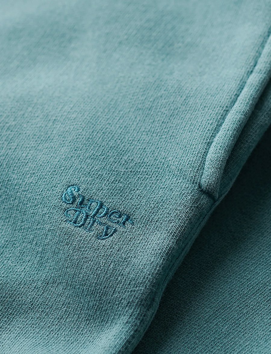 Superdry - VINTAGE WASH STRAIGHT JOGGER - hosen mit weitem bein - hydro dark turquoise - 5