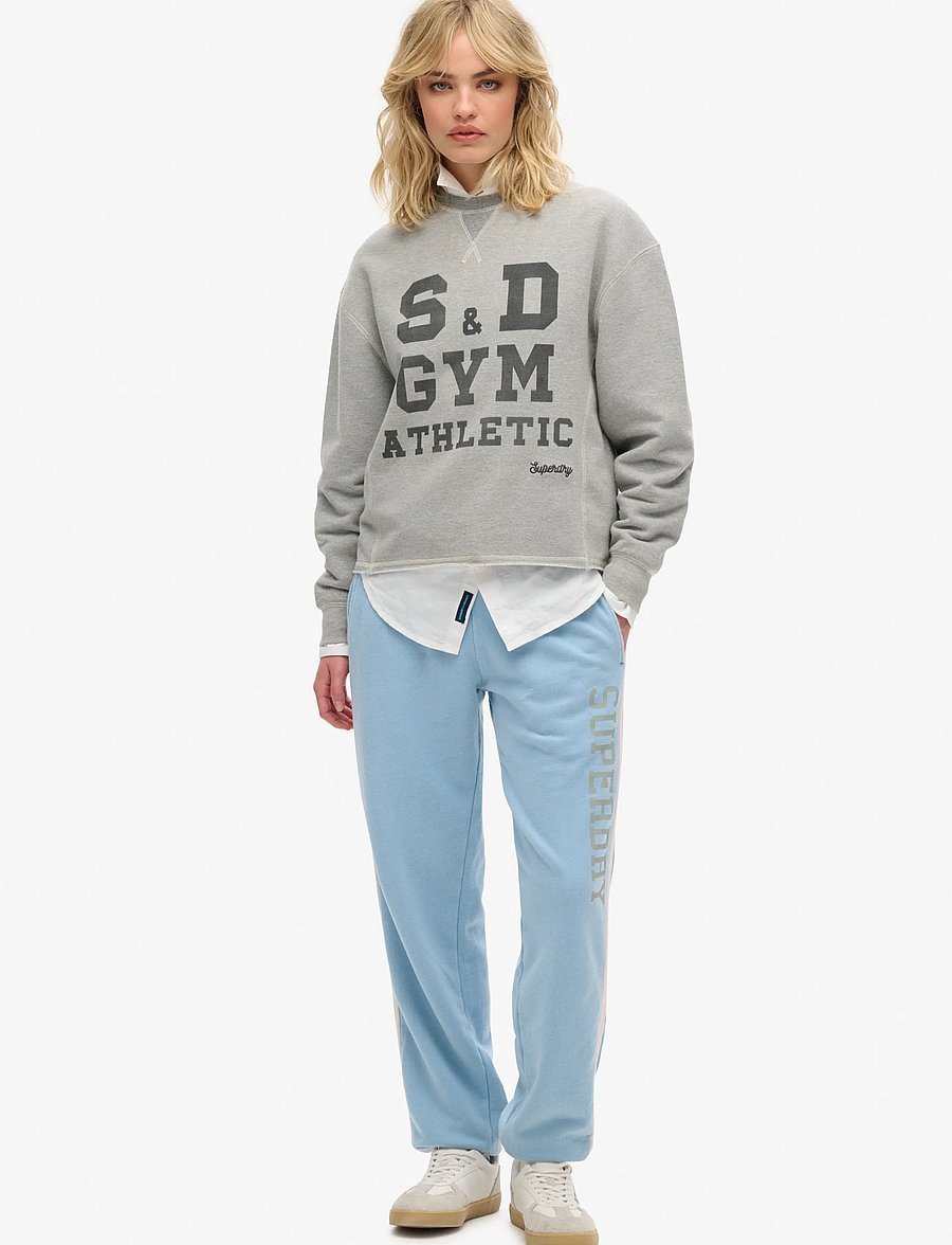 Superdry - VINTAGE SIDE STRIPE JOGGER - alltags-style - allure blue - 0