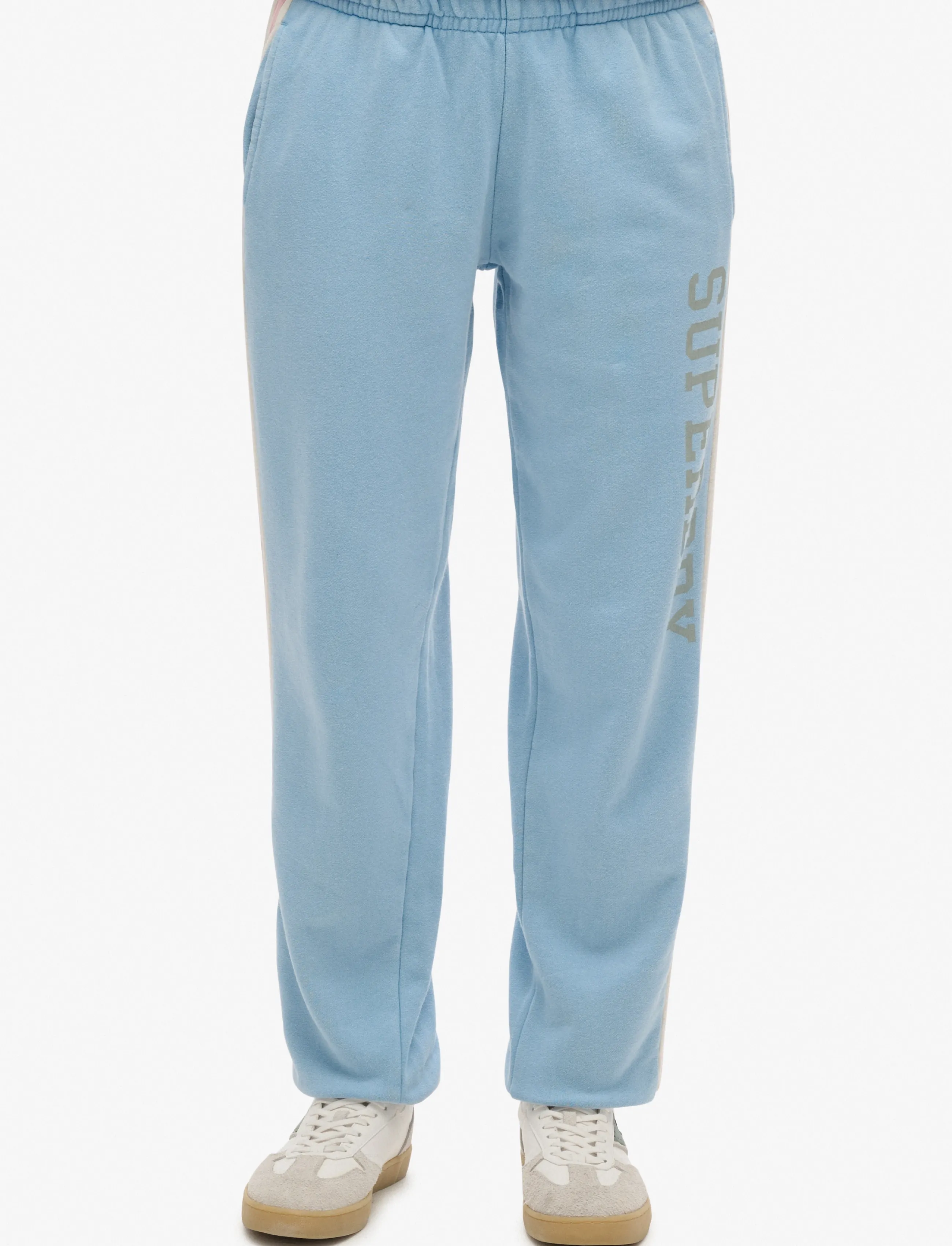 Superdry - VINTAGE SIDE STRIPE JOGGER - alltags-style - allure blue - 2