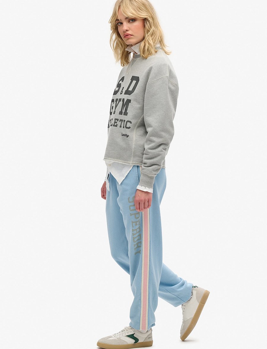 Superdry - VINTAGE SIDE STRIPE JOGGER - alltags-style - allure blue - 4