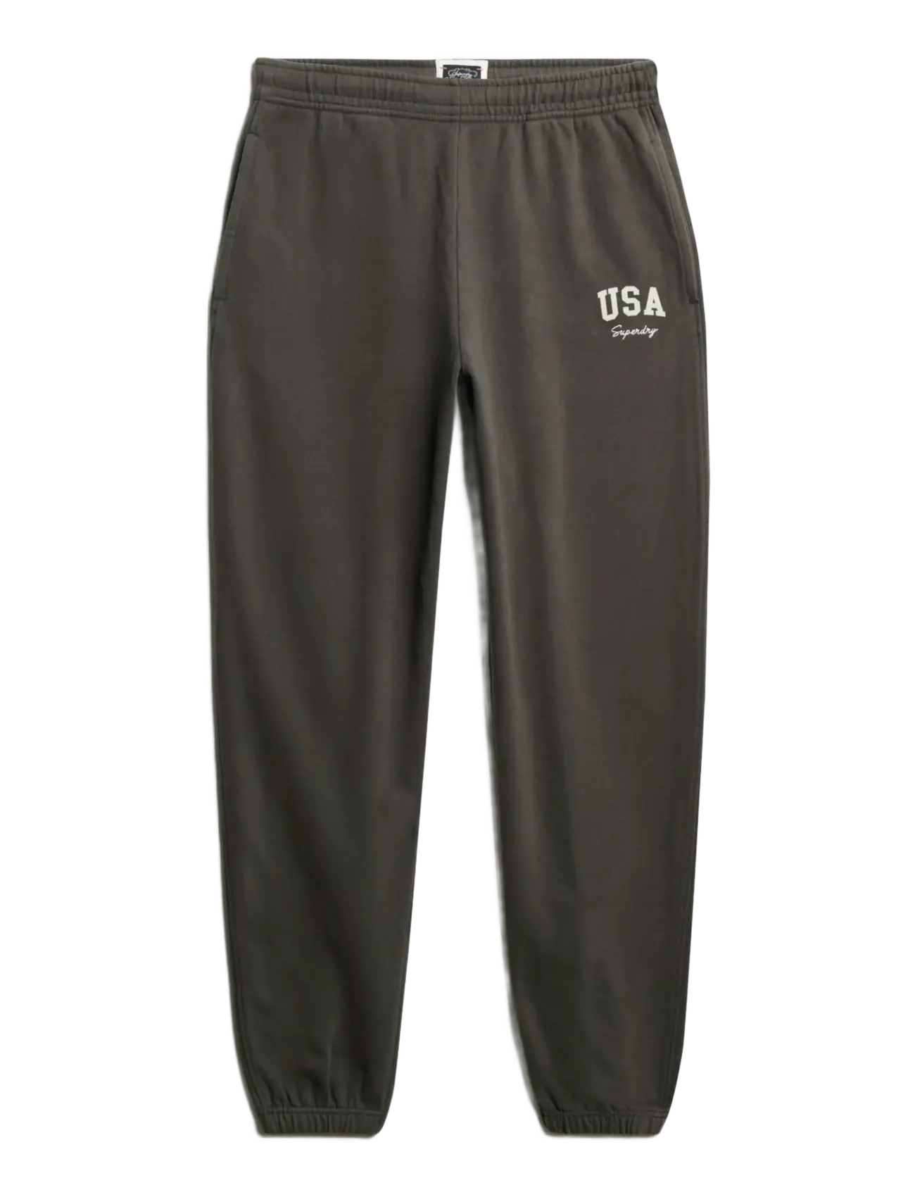 Superdry ATH ESS BOYFRIEND JOGGER - Joggings - CHARCOAL / grey