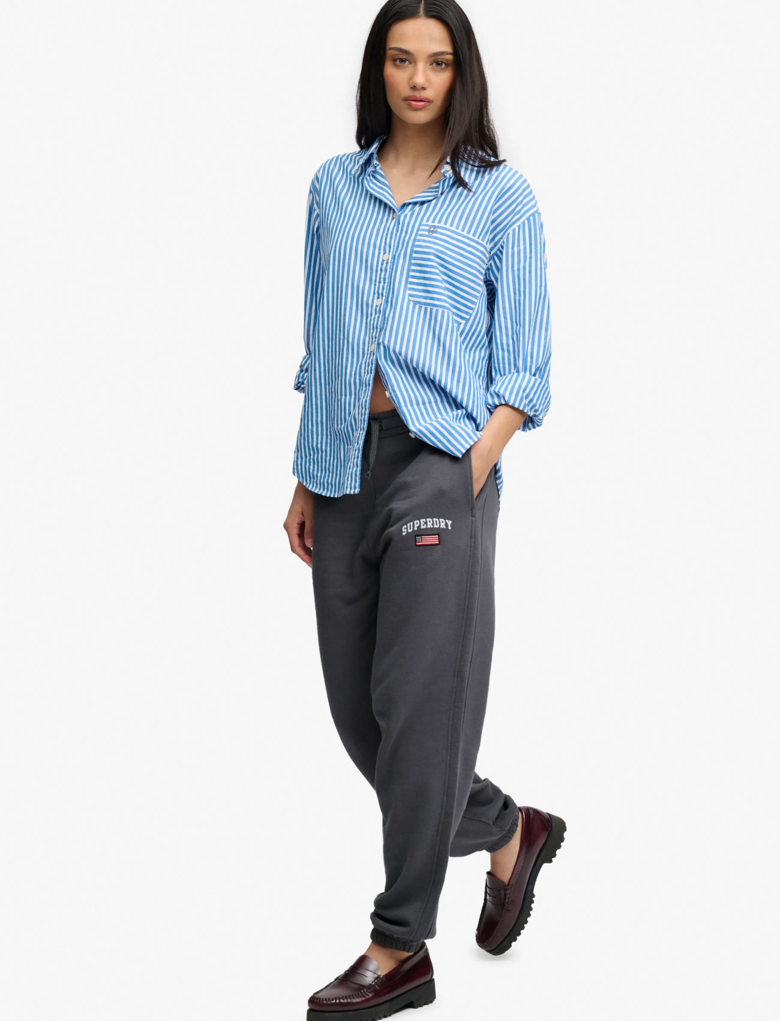 Superdry - ATH ESS BOYFRIEND JOGGER - alltags-style - charcoal - 5