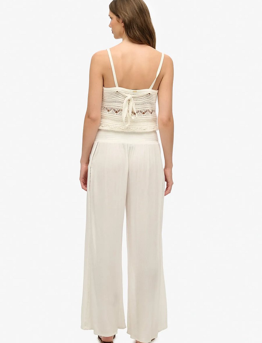 Superdry - BEACH PANT - vide bukser - off white - 2