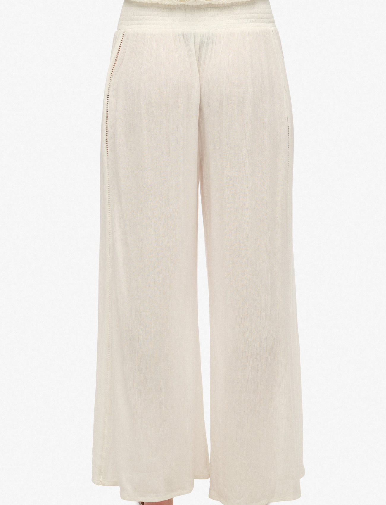 Superdry - BEACH PANT - wide leg trousers - off white - 5