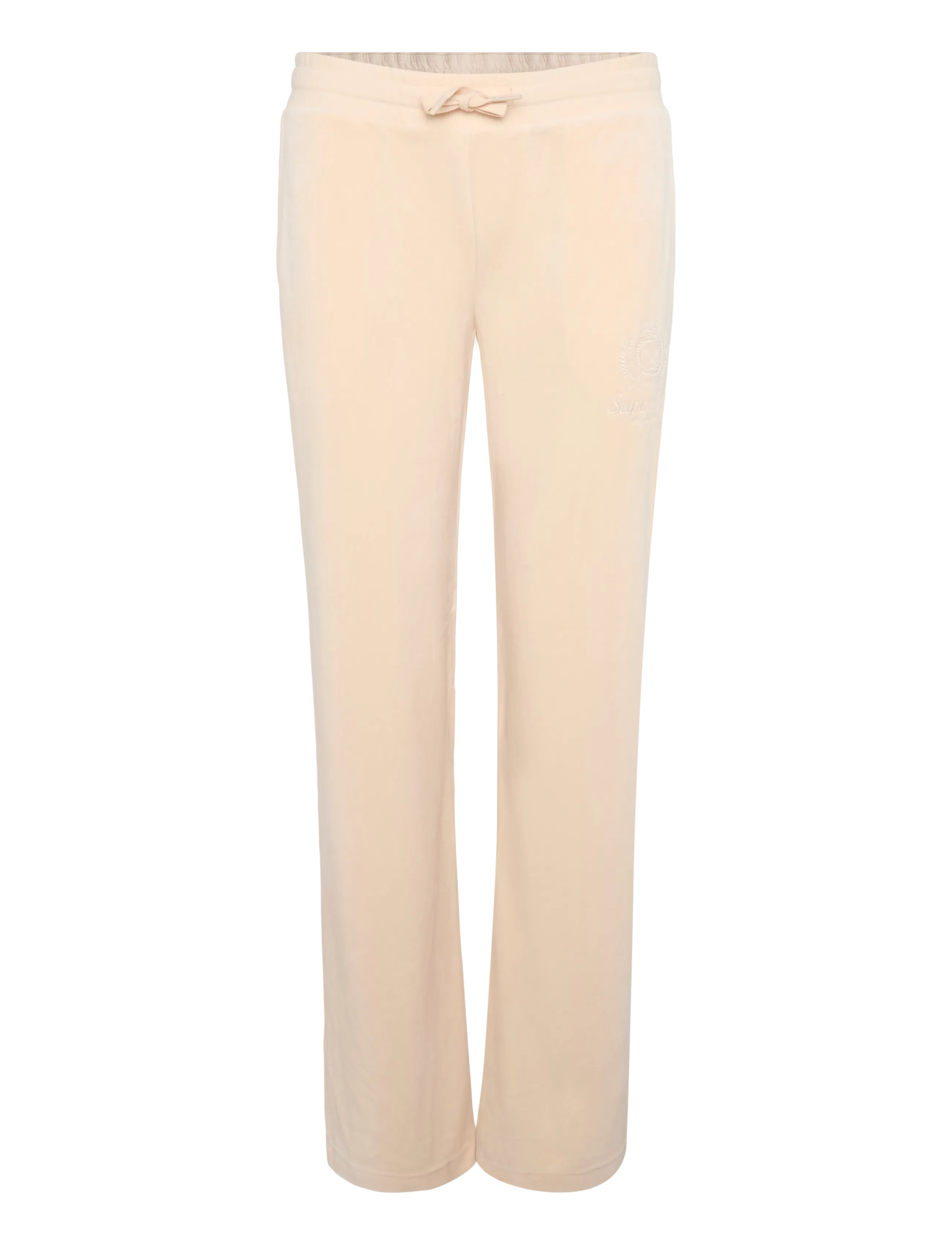 Superdry - COUNTRY CLUB VELOUR JOGGER - raka byxor - pink tint - 1