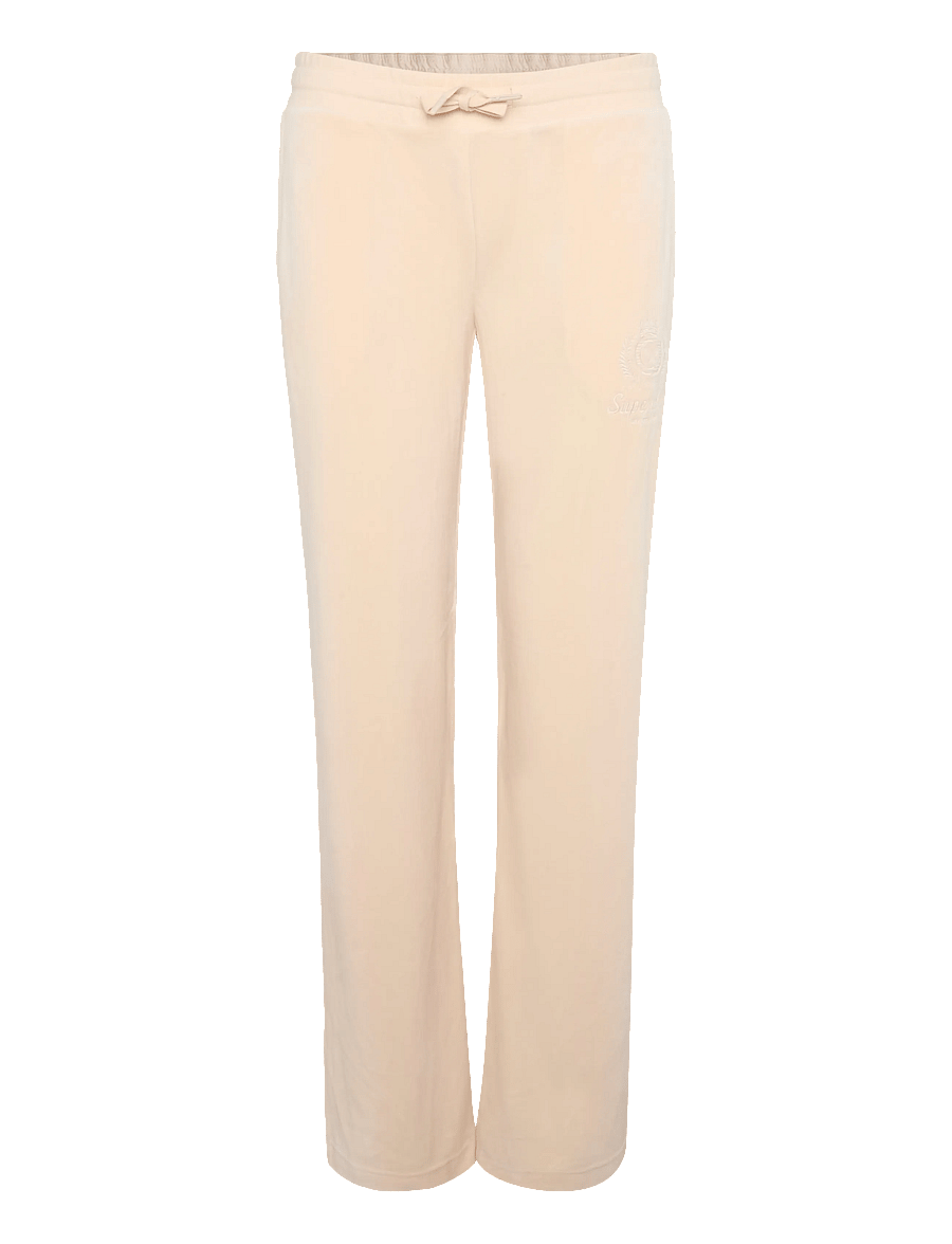 Superdry - COUNTRY CLUB VELOUR JOGGER - raka byxor - pink tint - 1