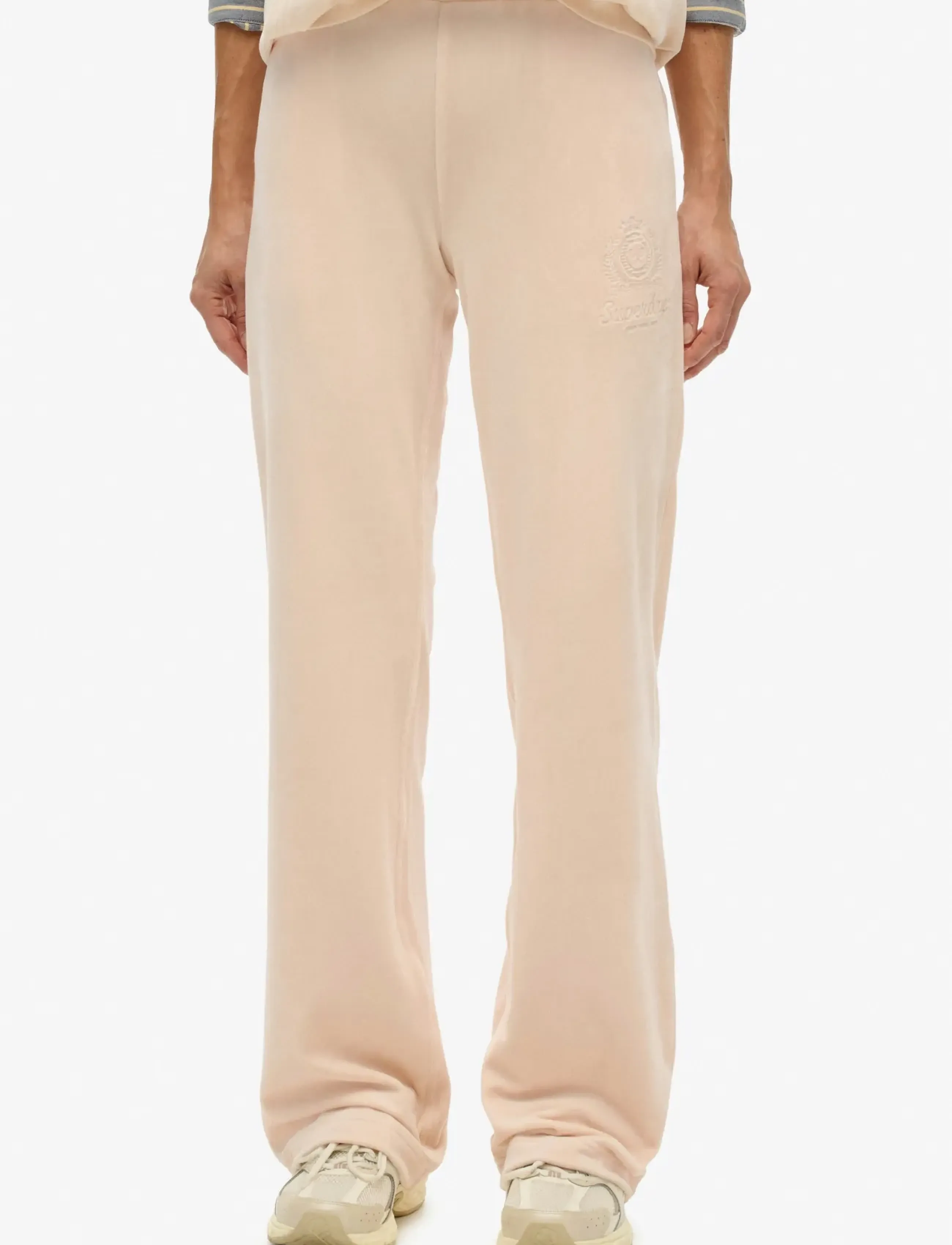 Superdry - COUNTRY CLUB VELOUR JOGGER - straight leg trousers - pink tint - 3