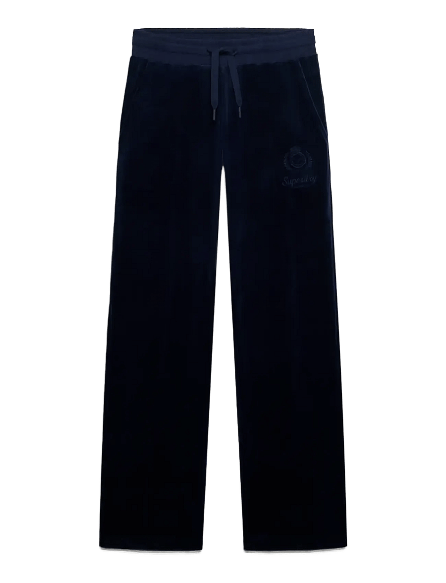Superdry - COUNTRY CLUB VELOUR JOGGER - straight leg trousers - rich navy - 1
