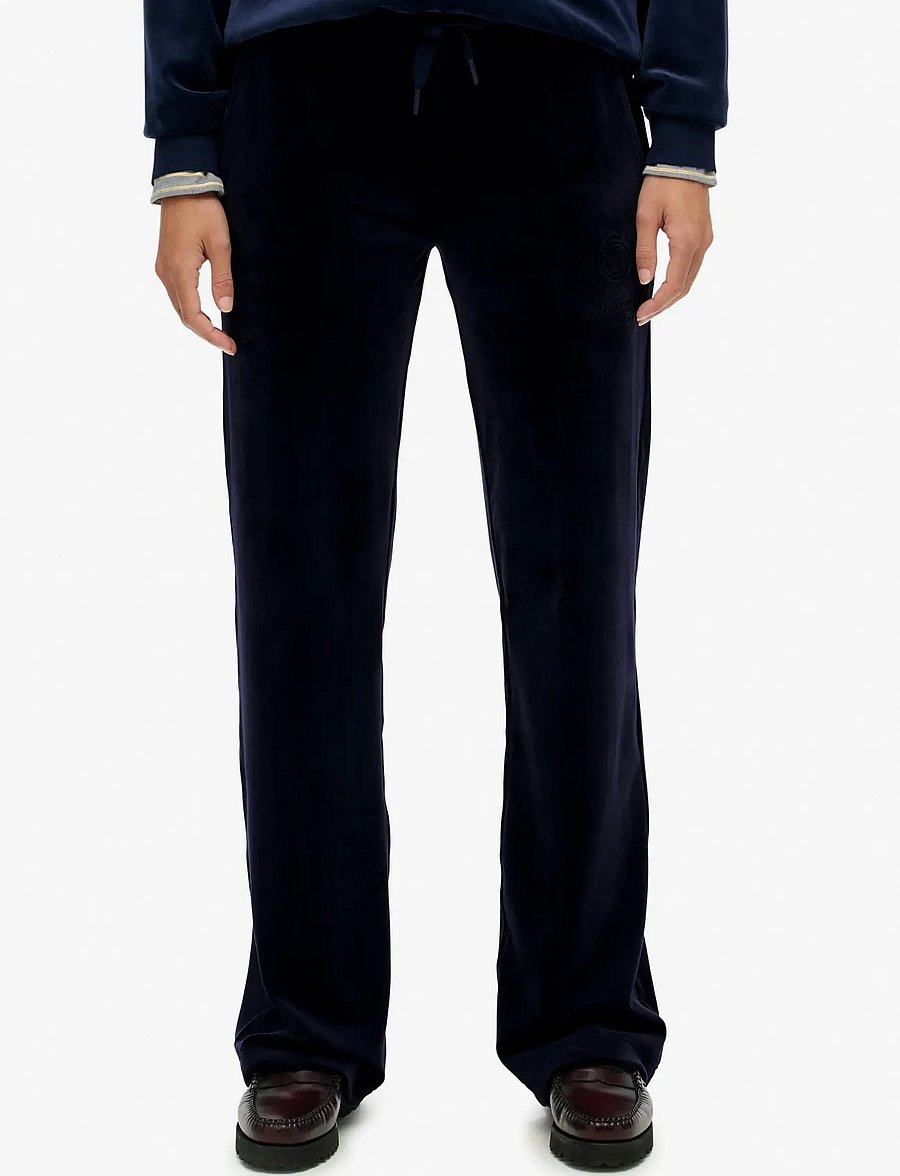 Superdry - COUNTRY CLUB VELOUR JOGGER - straight leg trousers - rich navy - 5