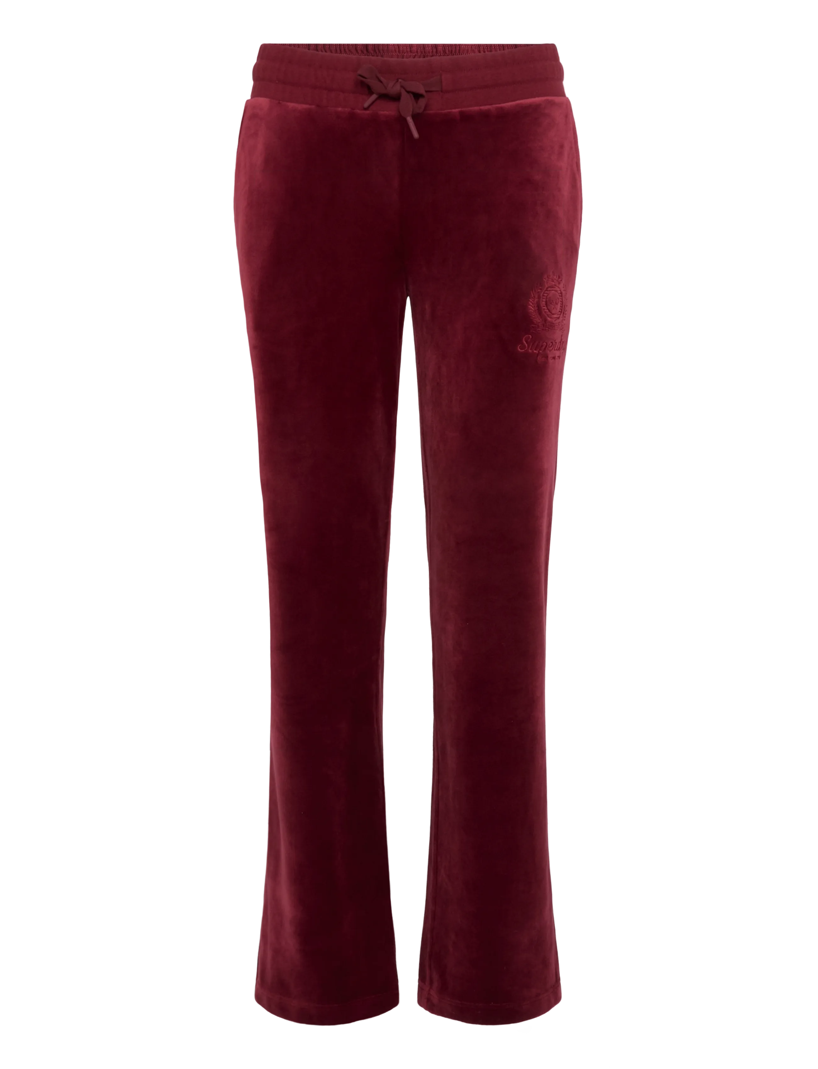 Superdry COUNTRY CLUB VELOUR JOGGER - Sweatpants & Joggingbukser - STANTON RED / red