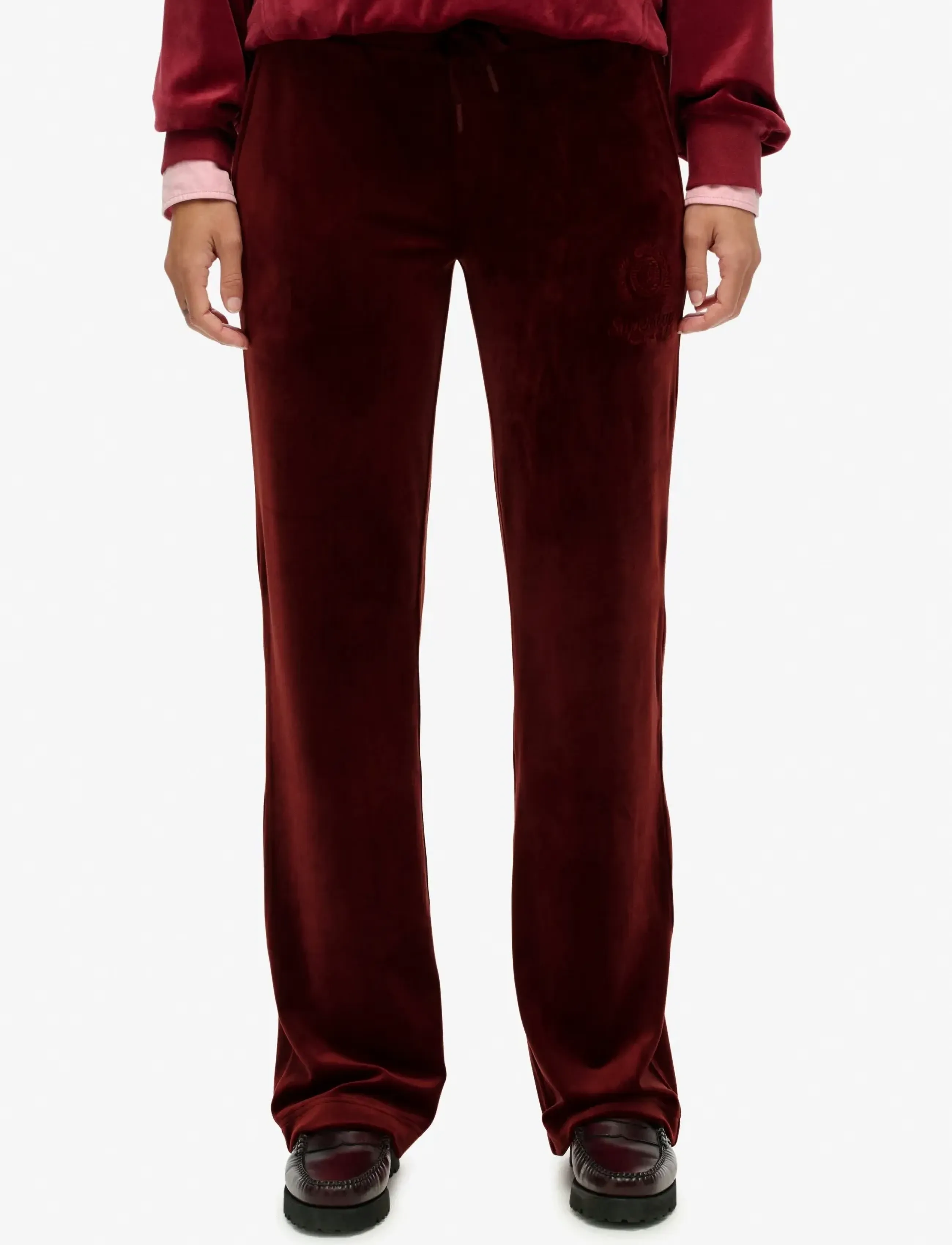 Superdry - COUNTRY CLUB VELOUR JOGGER - straight leg trousers - stanton red - 3