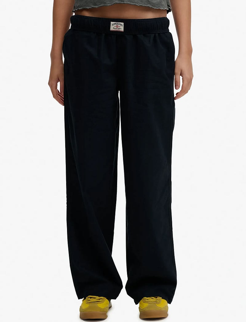 Superdry - COTTON ELASTIC TROUSER - bukser med brede ben - eclipse navy - 3