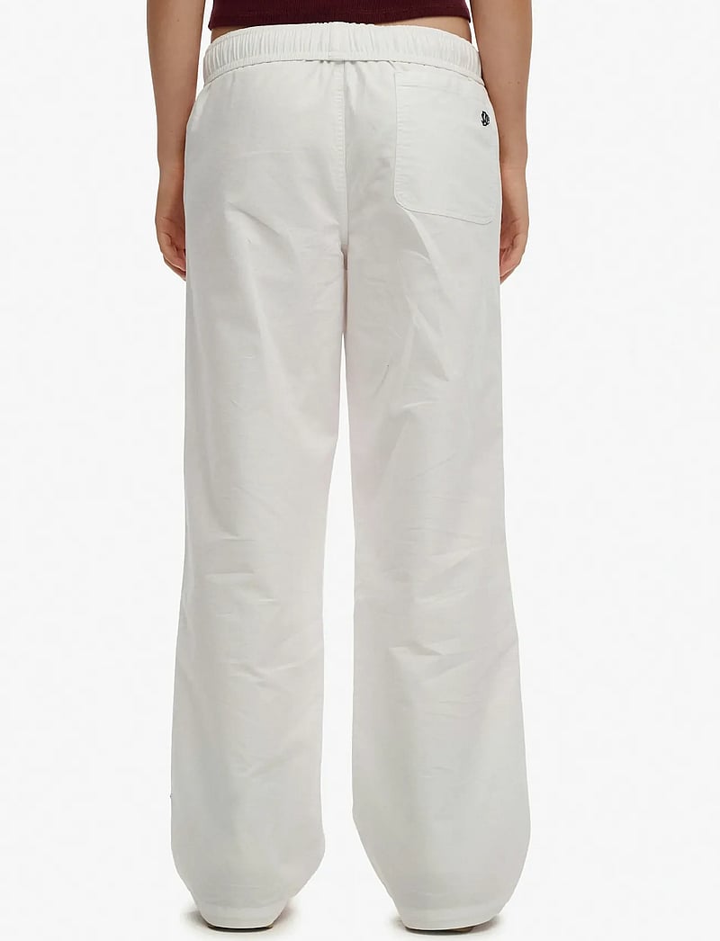 Superdry - COTTON ELASTIC TROUSER - bukser med brede ben - optic - 5