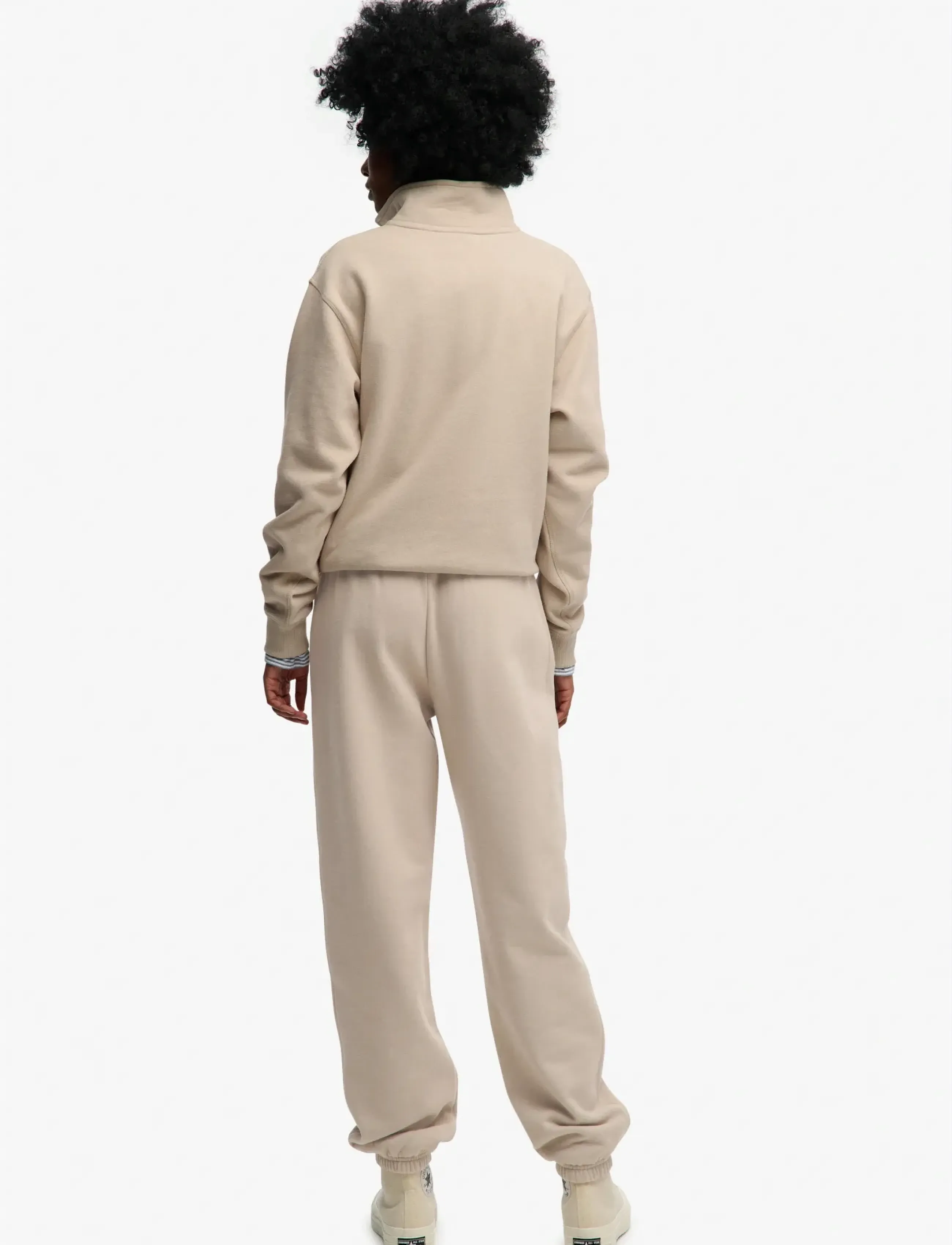 Essential Logo Jogger Byxor beige 6
