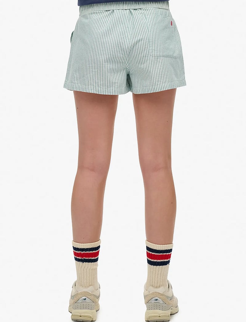 Superdry - COTTON STRIPE ELASTIC SHORT - casual shorts - peppermint chalk stripe - 3