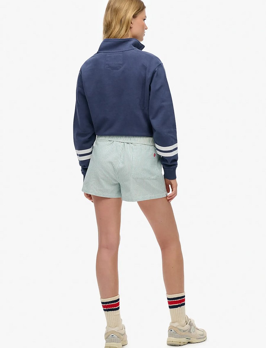 Superdry - COTTON STRIPE ELASTIC SHORT - casual shorts - peppermint chalk stripe - 5