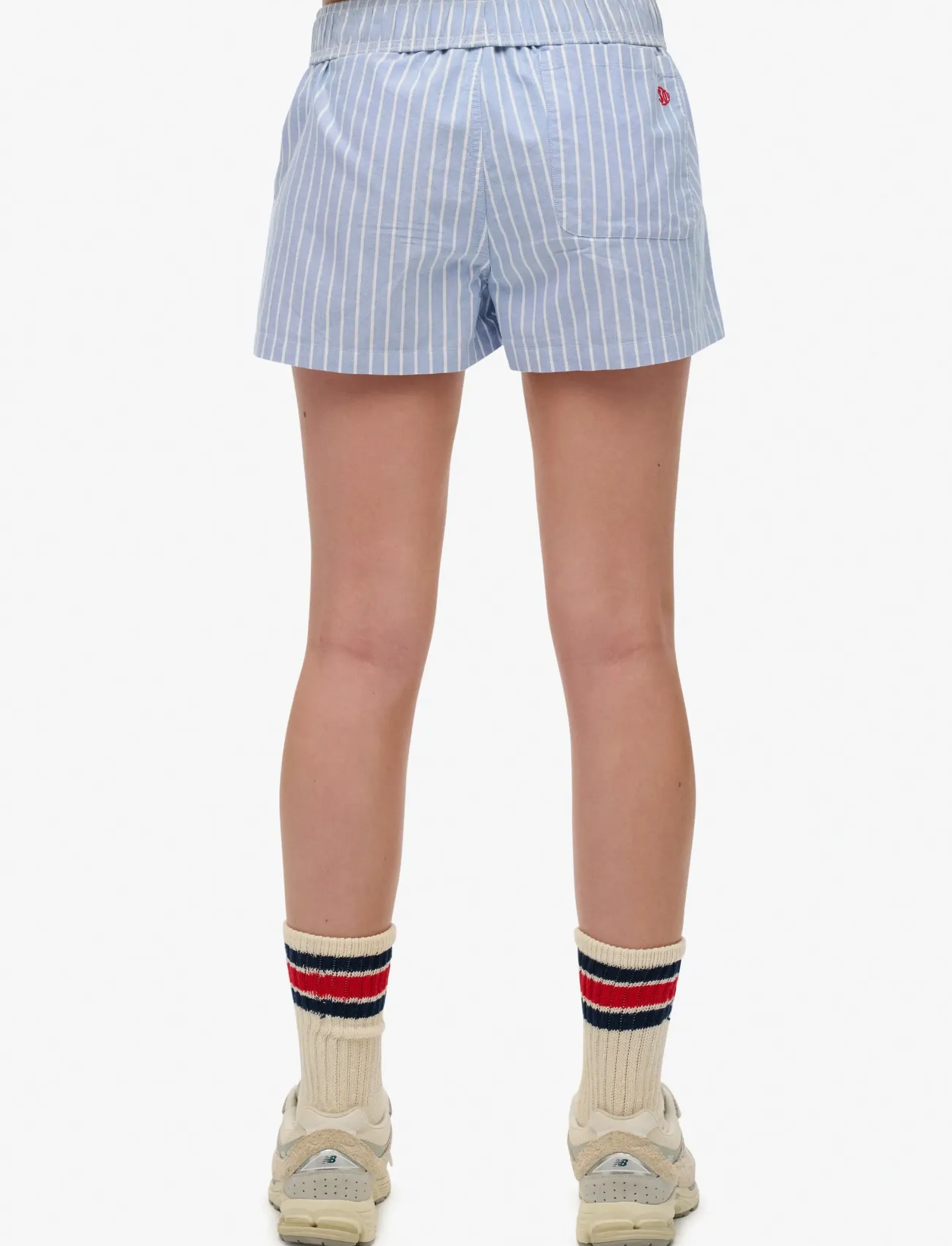Superdry - COTTON STRIPE ELASTIC SHORT - die niedrigsten preise - broker blue stripe - 2