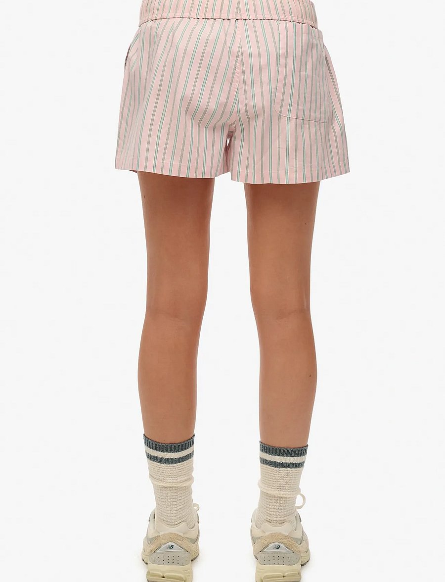 Superdry - COTTON STRIPE ELASTIC SHORT - casual shorts - suffolk pink stripe - 2
