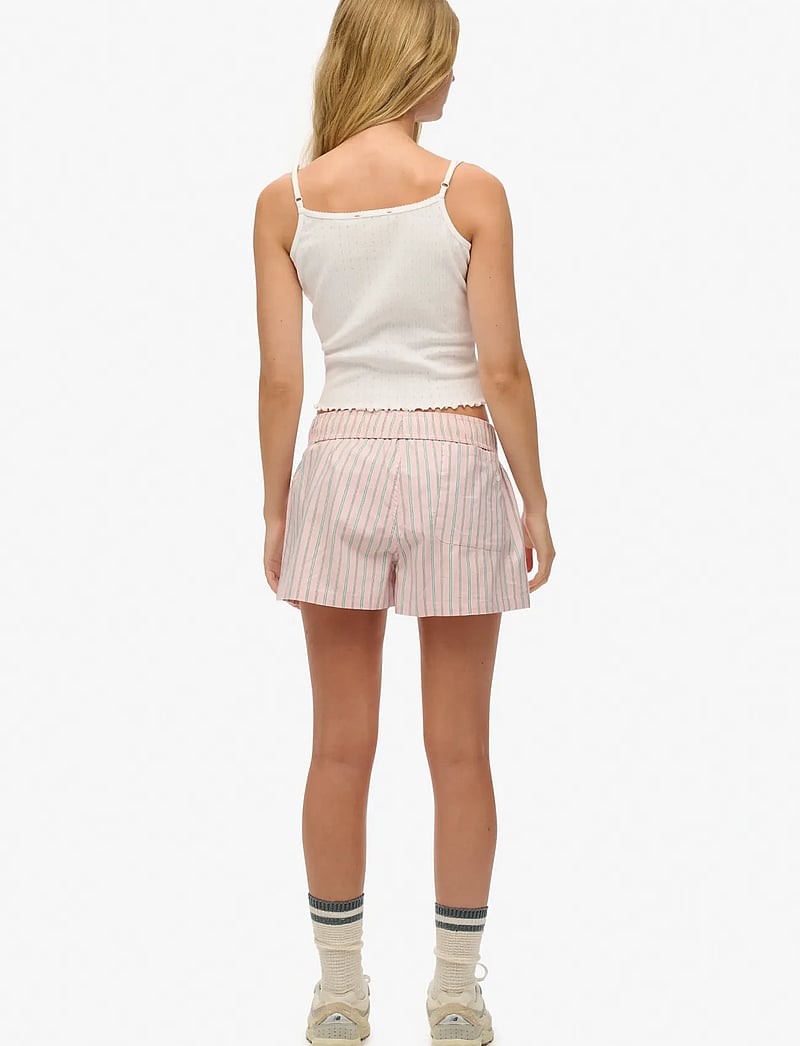 Superdry - COTTON STRIPE ELASTIC SHORT - casual shorts - suffolk pink stripe - 4