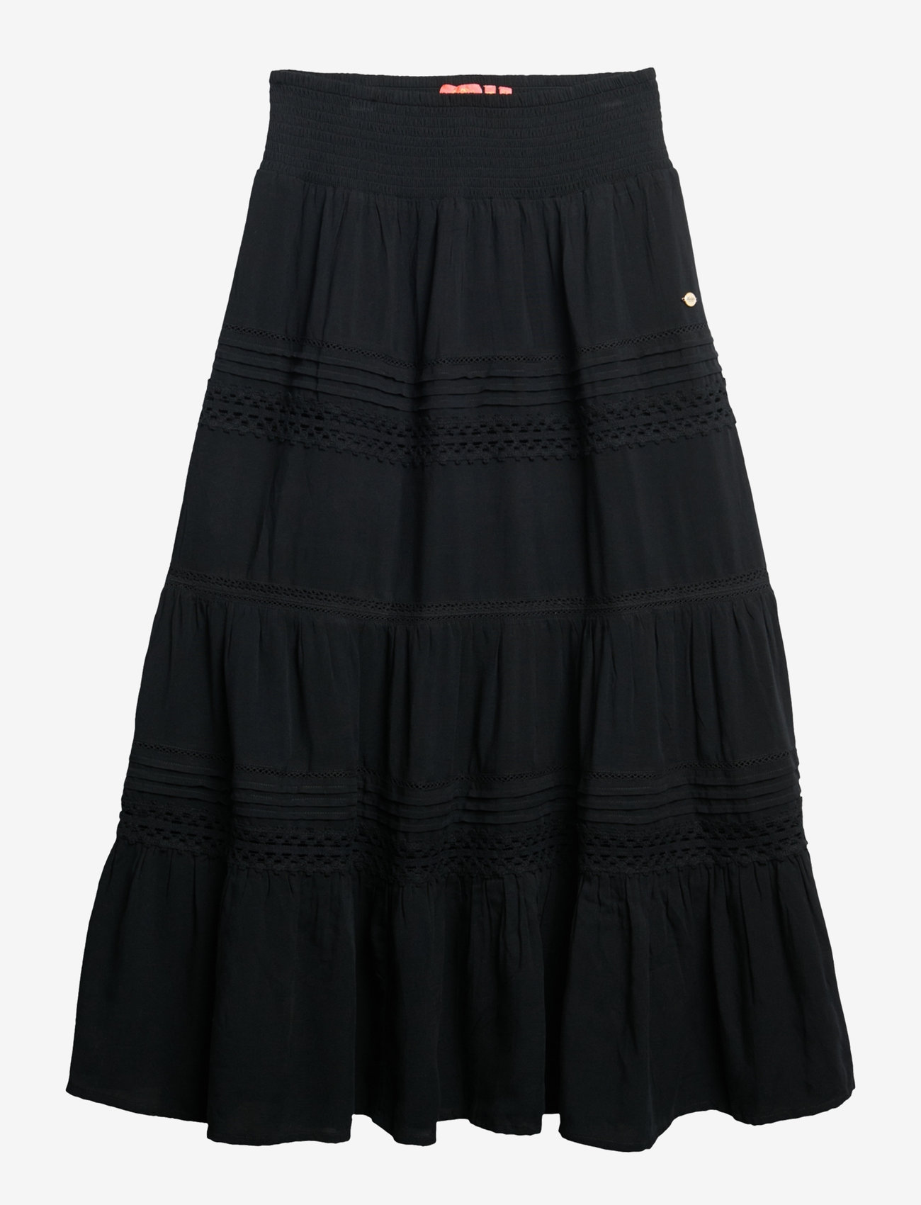 Superdry - IBIZA LACE MIX MAXI SKIRT - black - 2